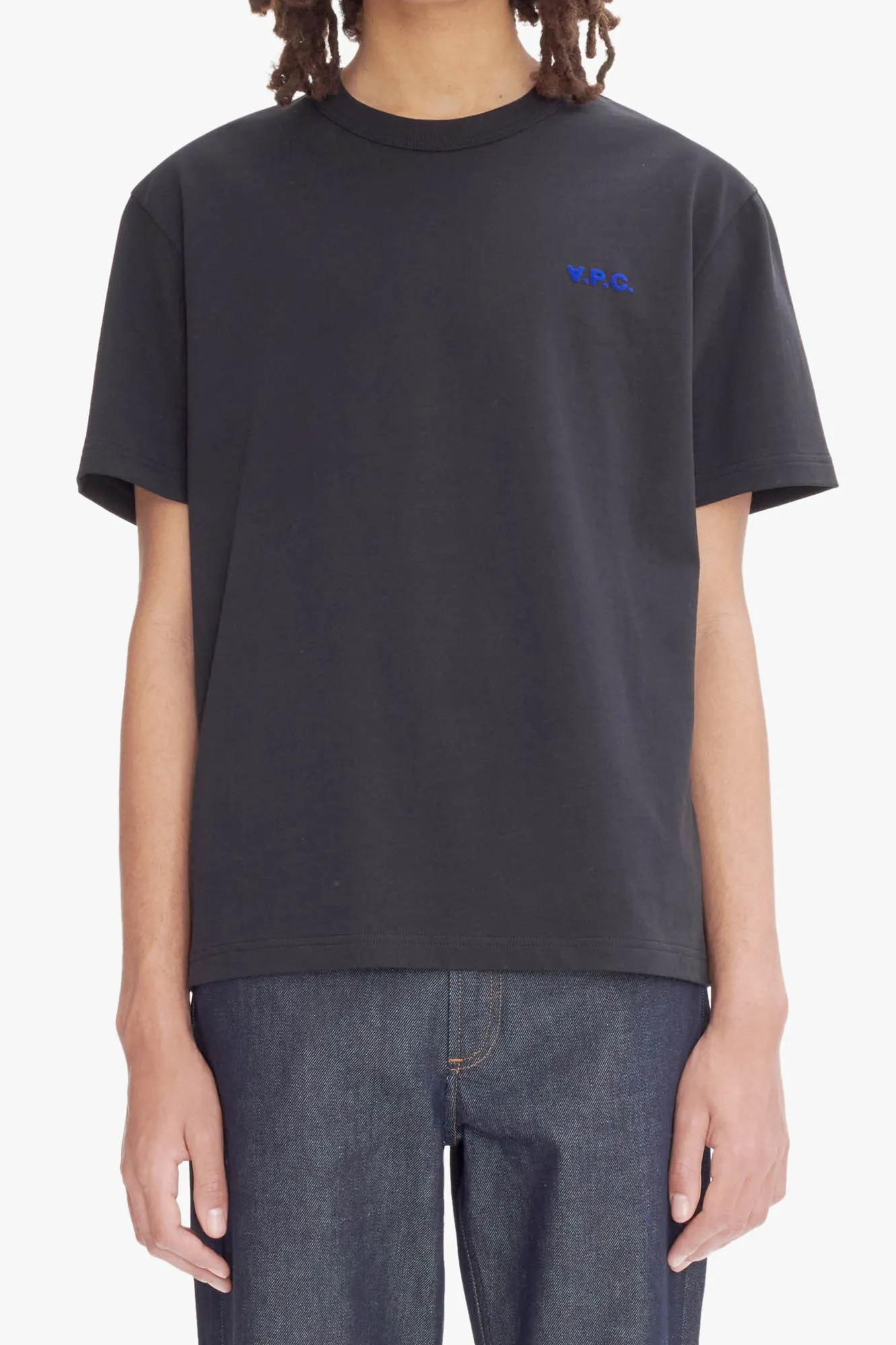 BOXY PETIT VPC T-SHIRT - NOIR/BLEU