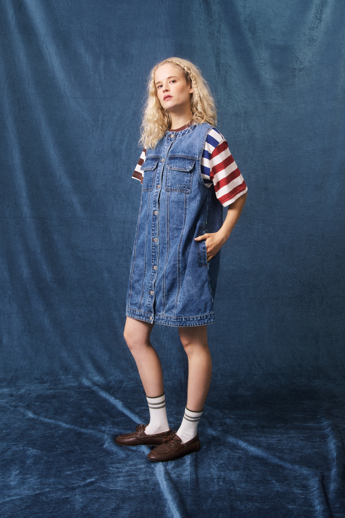ELDA DRESS - BLUE JEAN