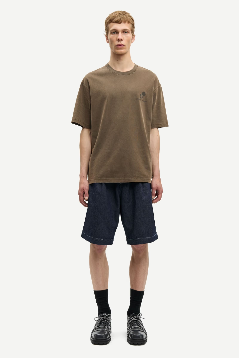 SACOHEN T-SHIRT - BROWN STAMP