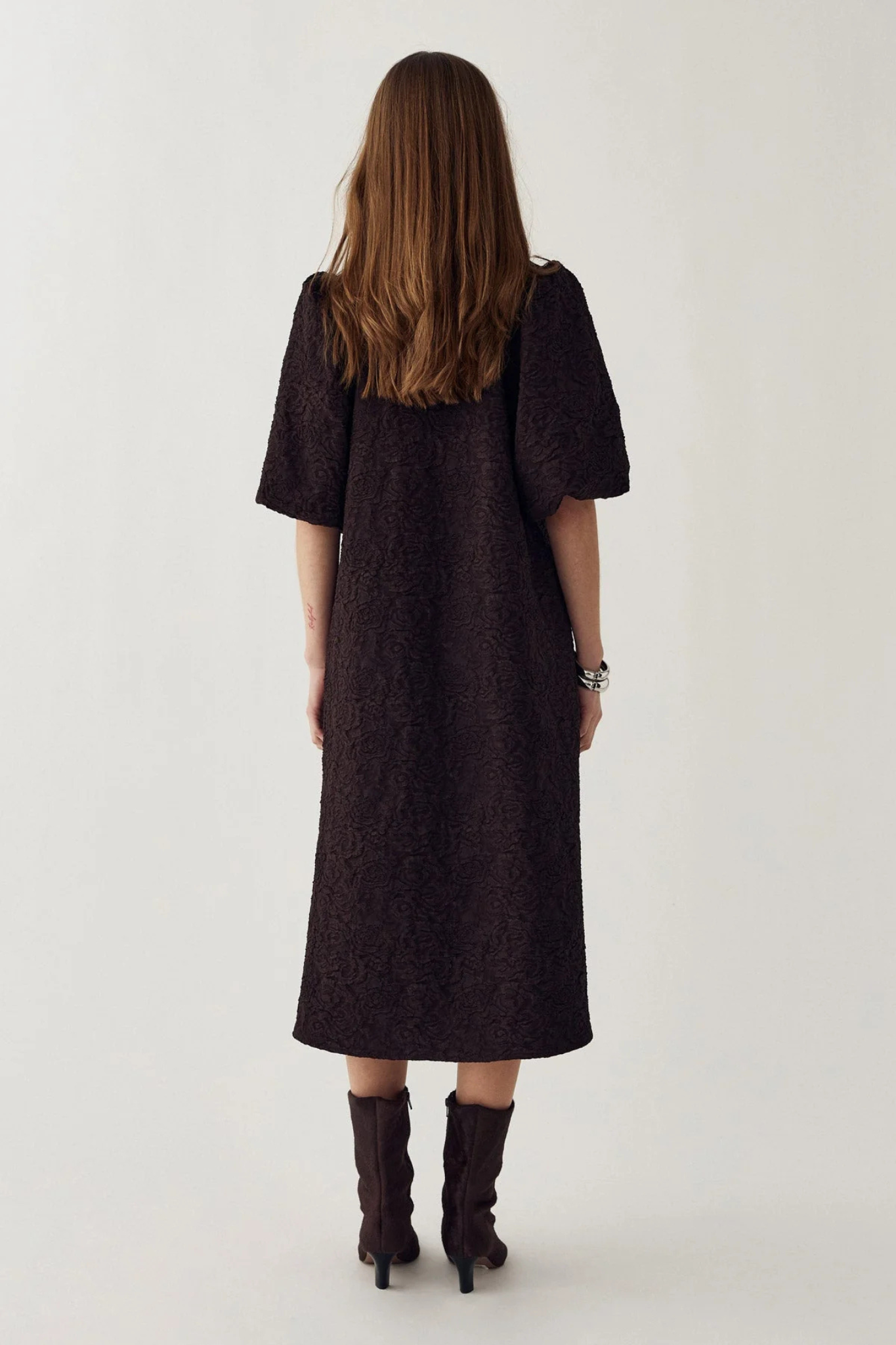 PASTIS LONG DRESS - CHOCOLATE