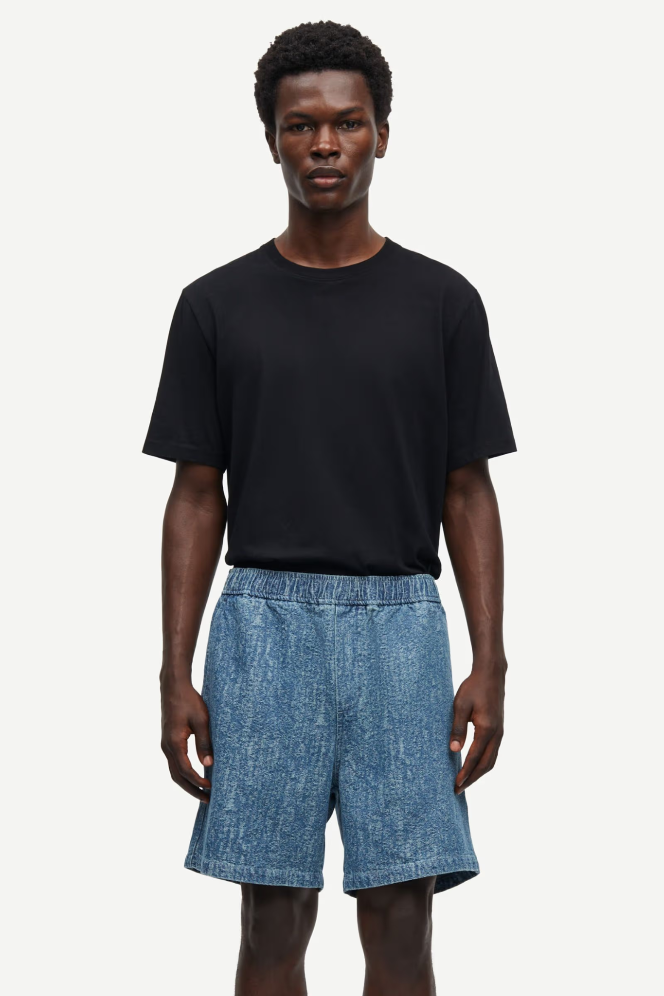 SAJABARI SHORTS 15240 - WASHED DENIM