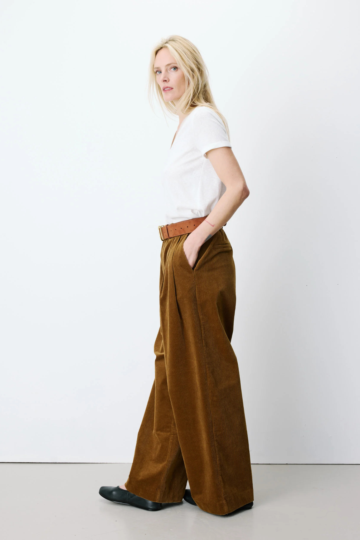 ABRIEL PANTS - COFFEE