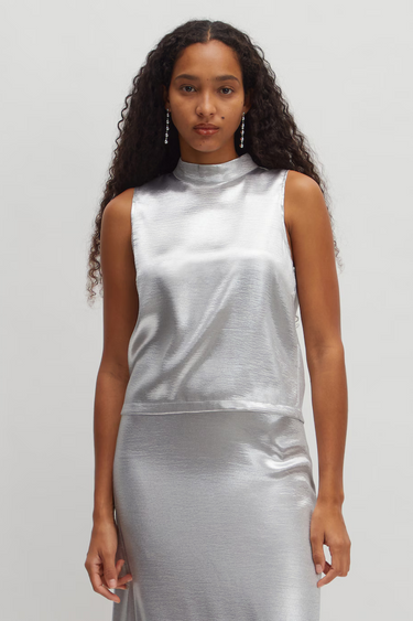 MAXIM BLOUSE - SILVER