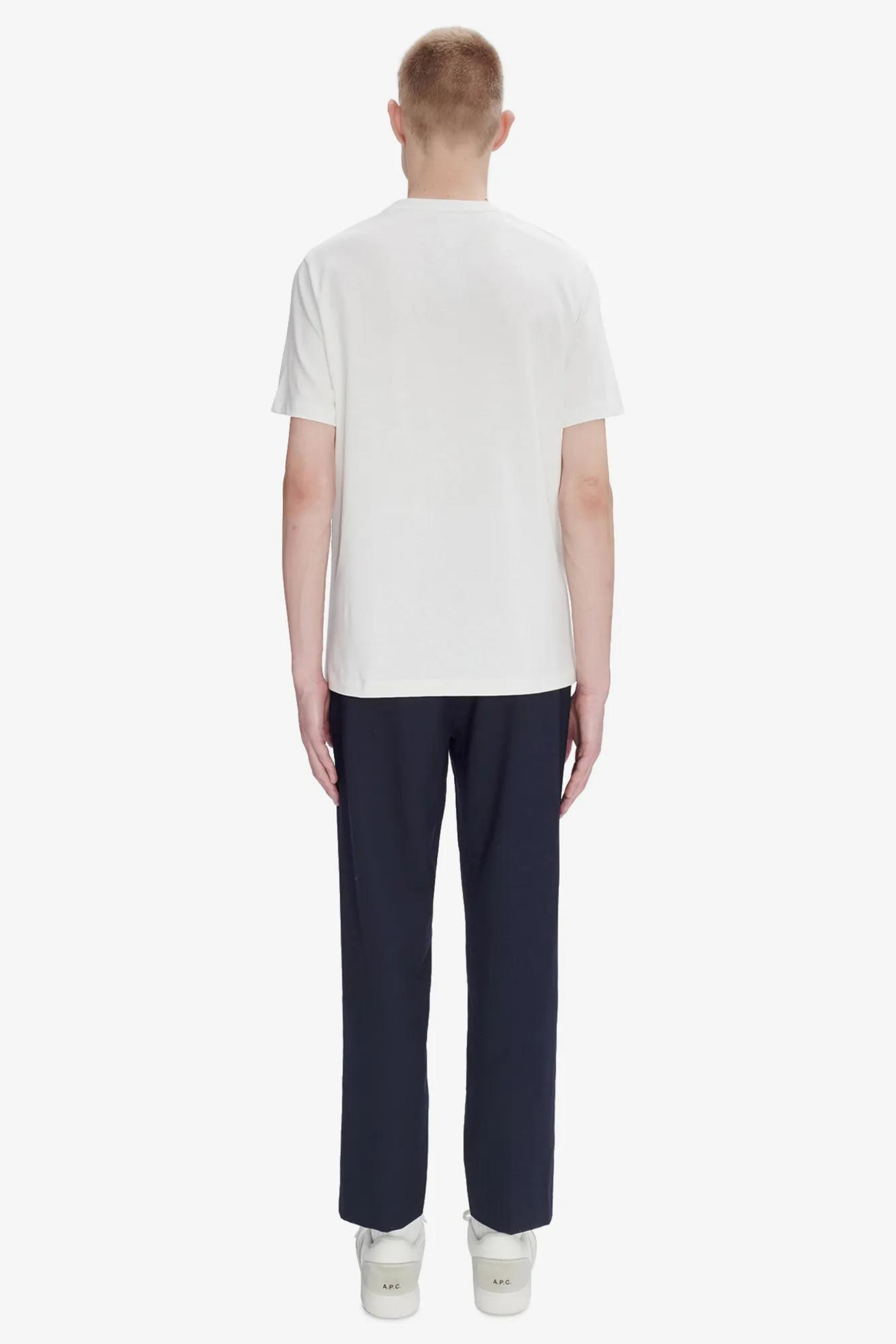 STANDARD RUE MADAME T-SHIRT - BLANC/DARK NAVY