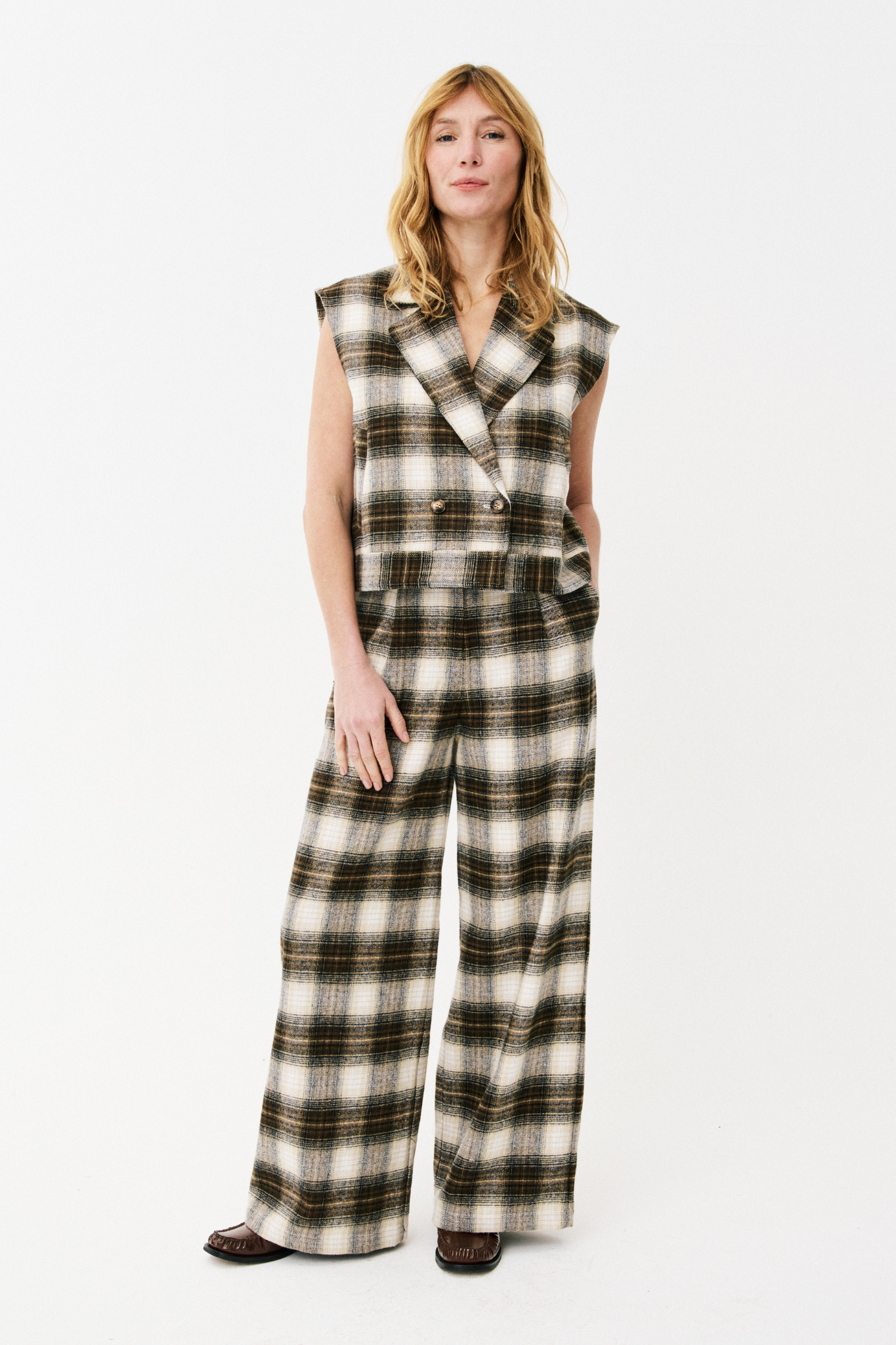 CYRIENNE GILET - ICE BROWN