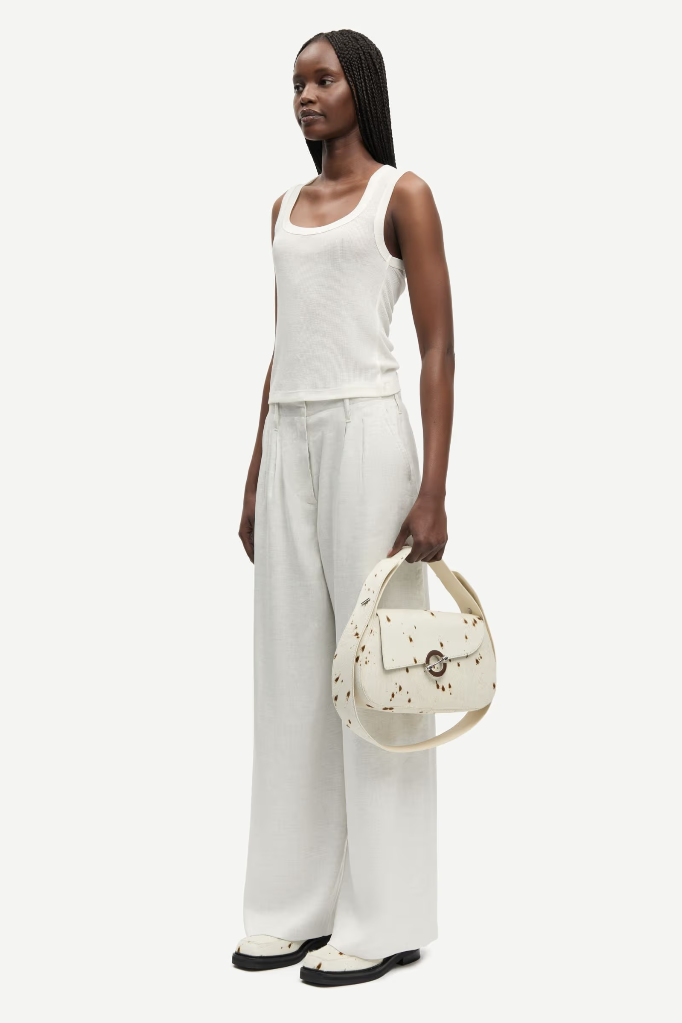 DOU TANK TOP - EGRET