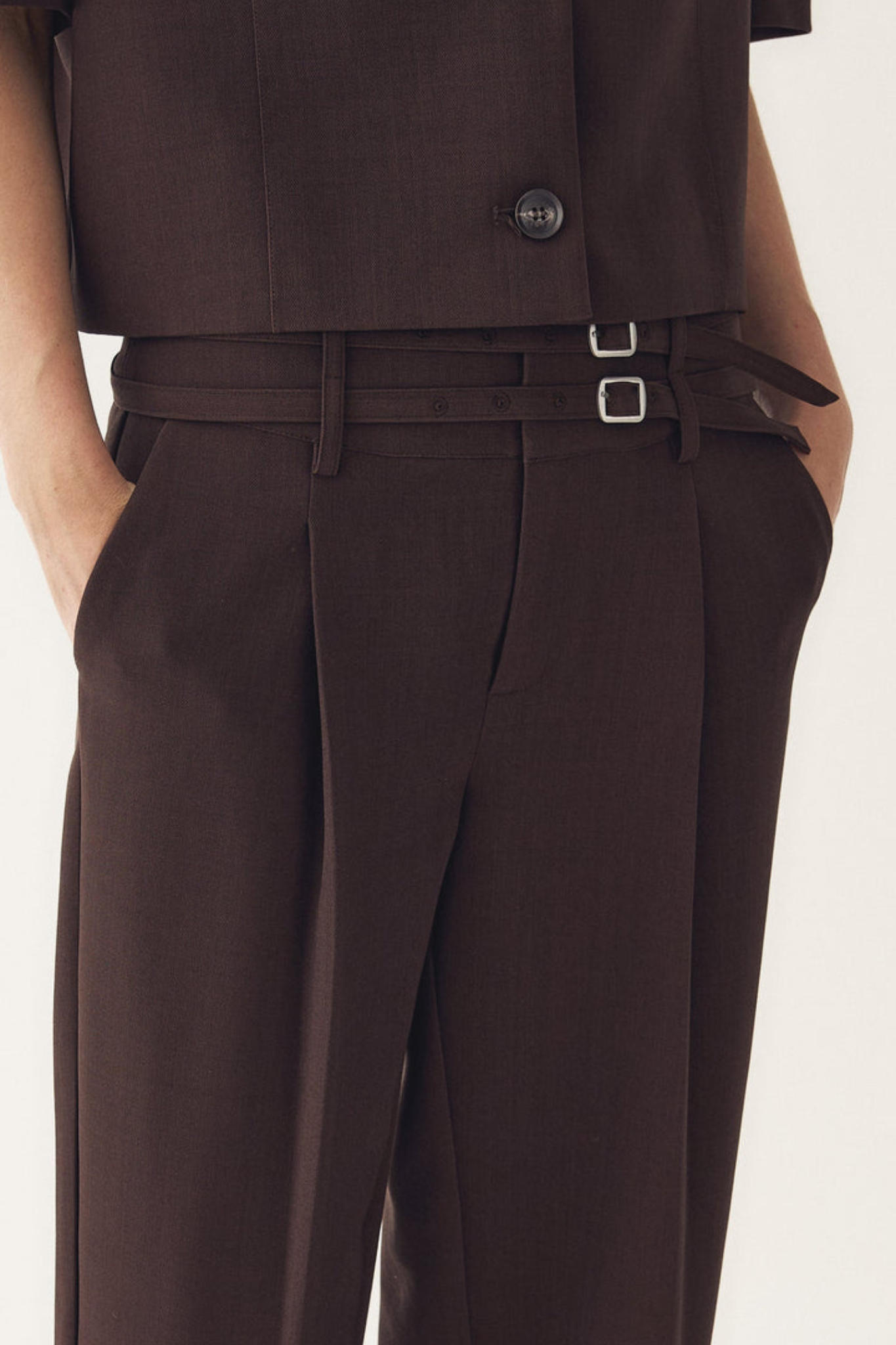 DARRYL HW PANTS - CHOCOLATE