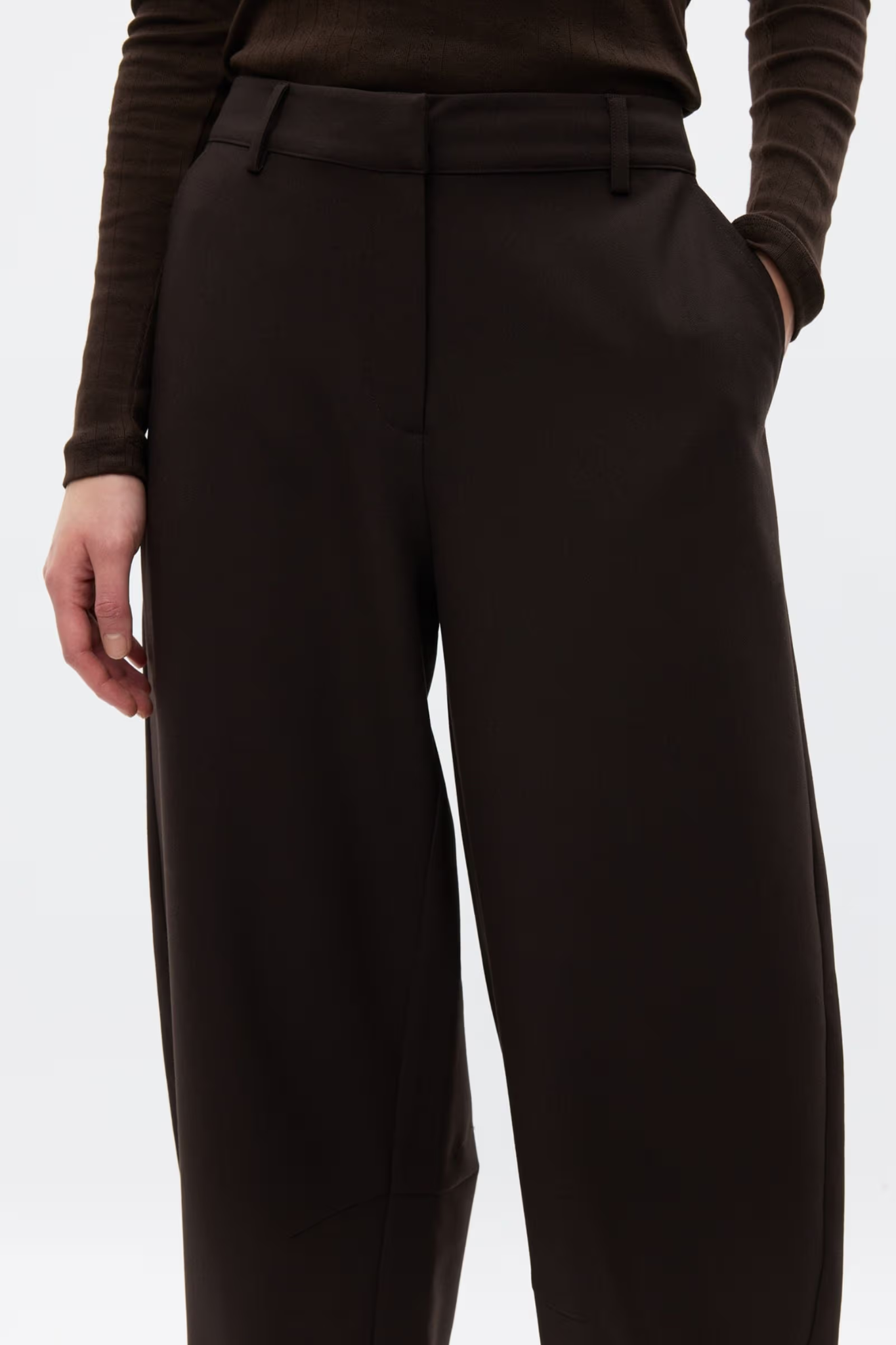 RAYE BUTTON PANTS - CHOCOLATE TORTE