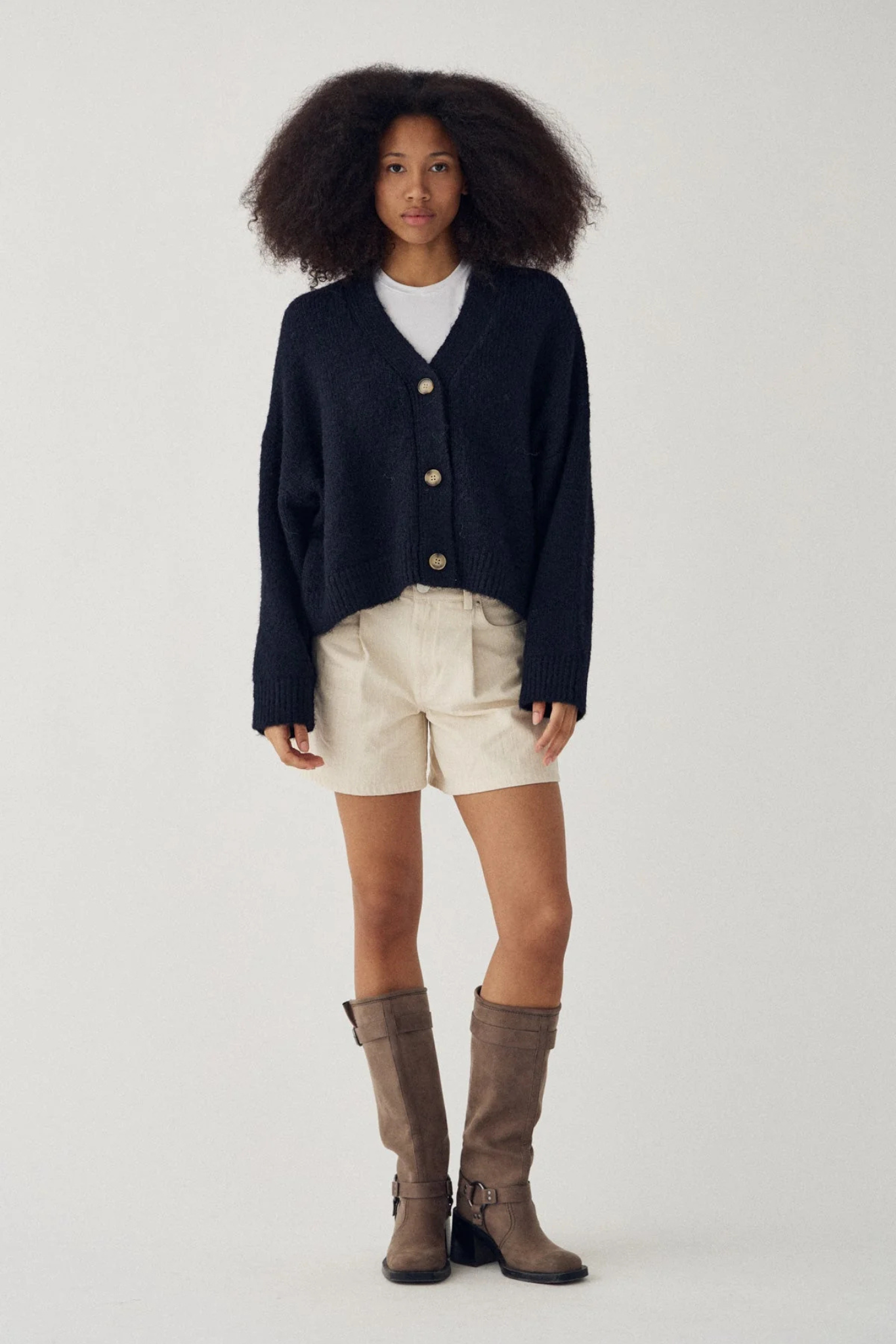 LAIANA KNIT CARDIGAN - NAVY