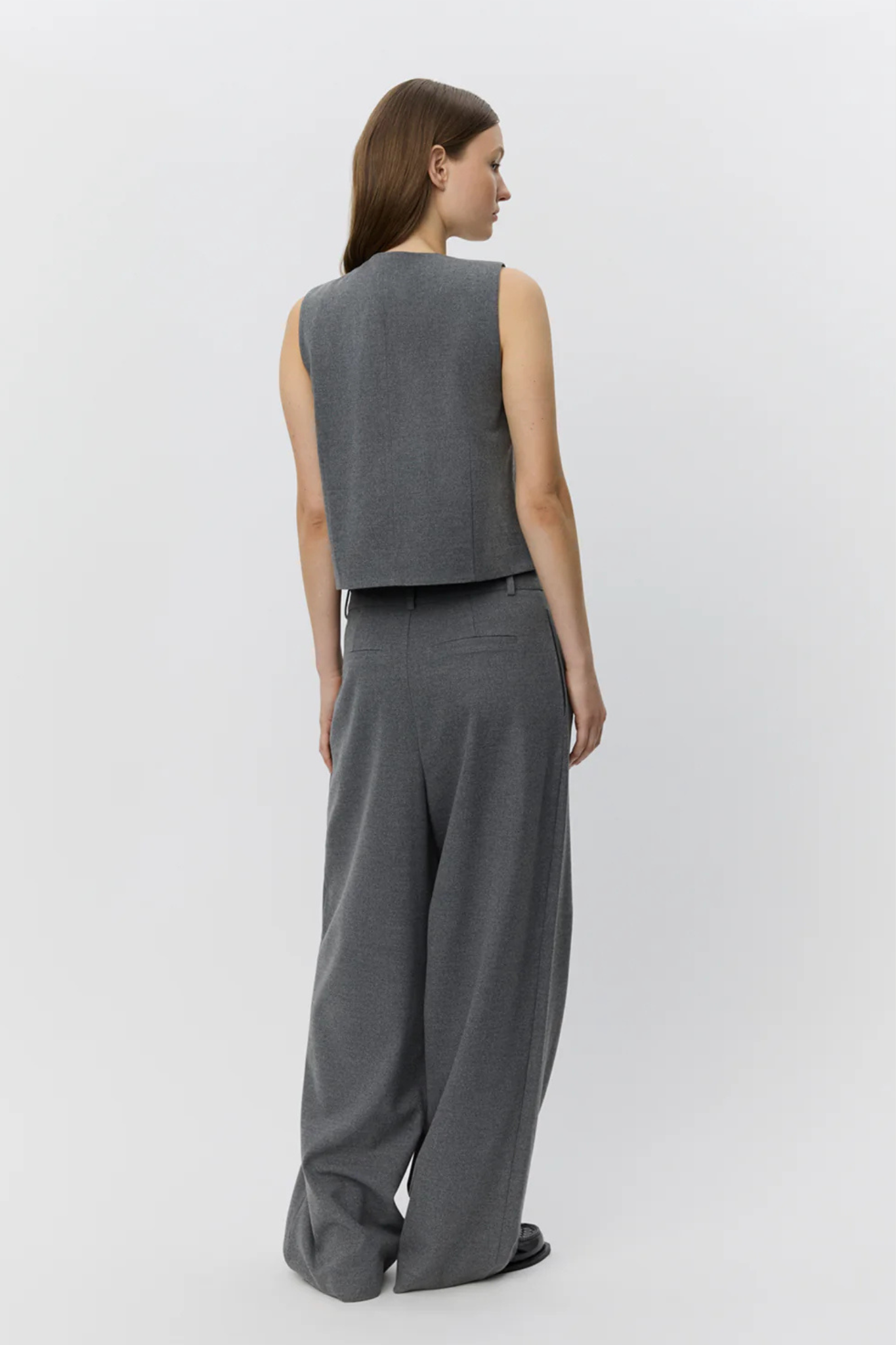 VIRGINIA VEST - GREY MEL