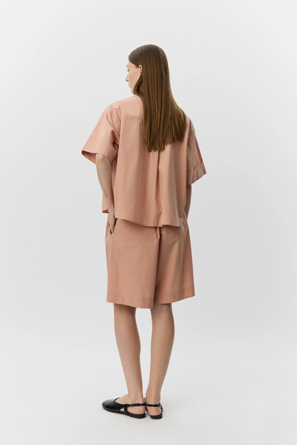 LEANA SHORTSLEEVE SHIRT - CAFE CREME
