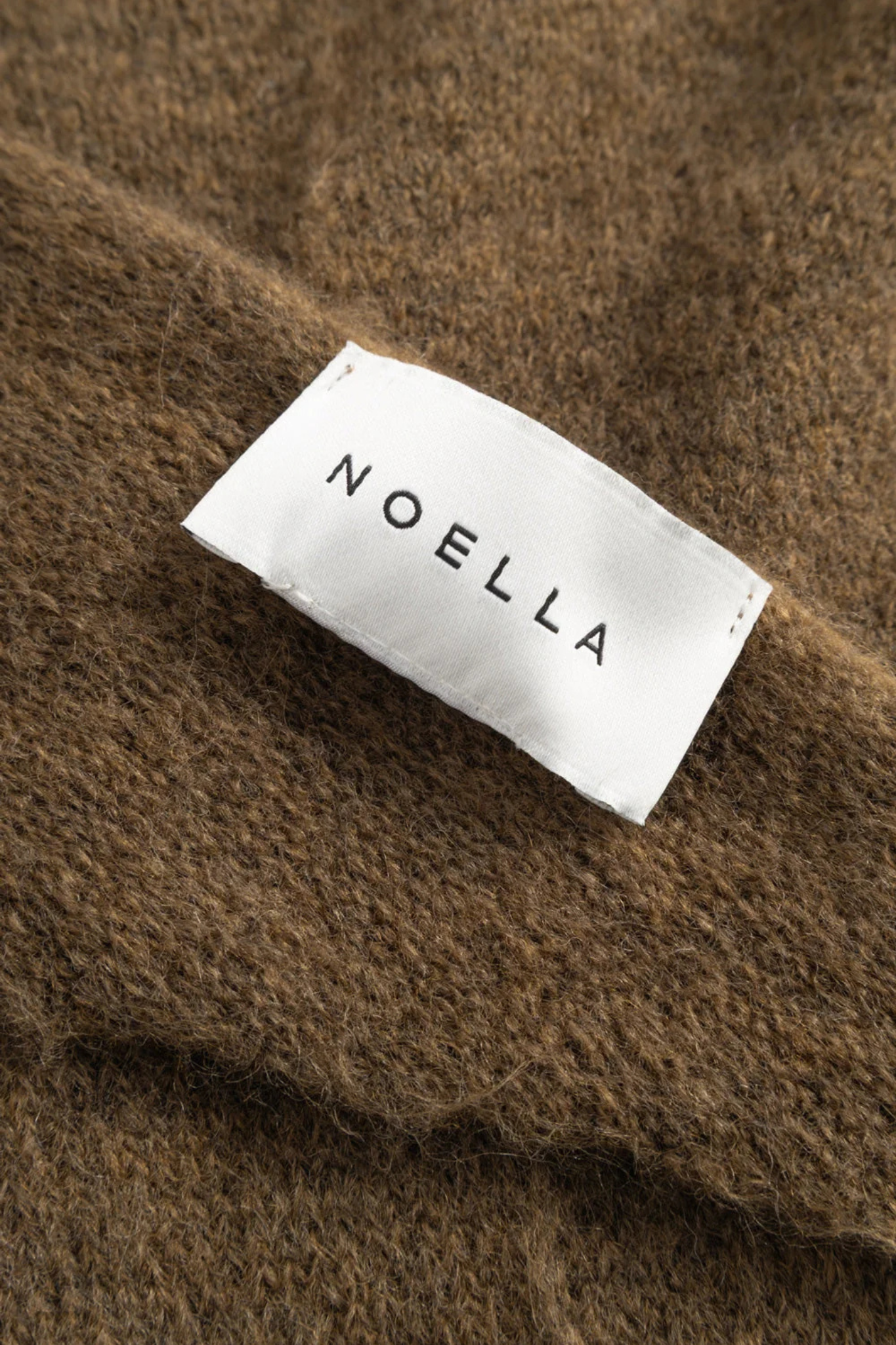 LOENA KNIT SCARF - MILITARY GREEN MELANGE