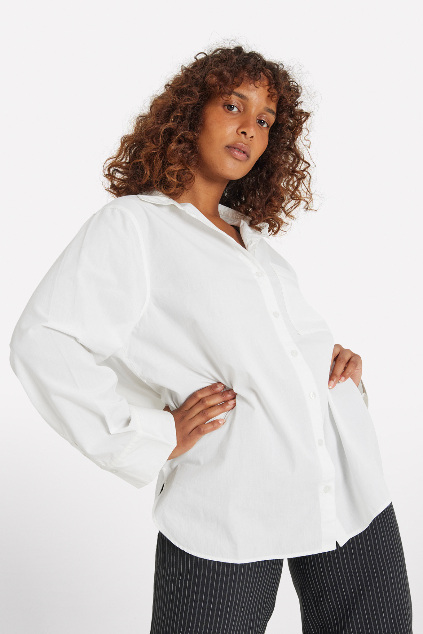 GENEVA LS SHIRT - WHITE