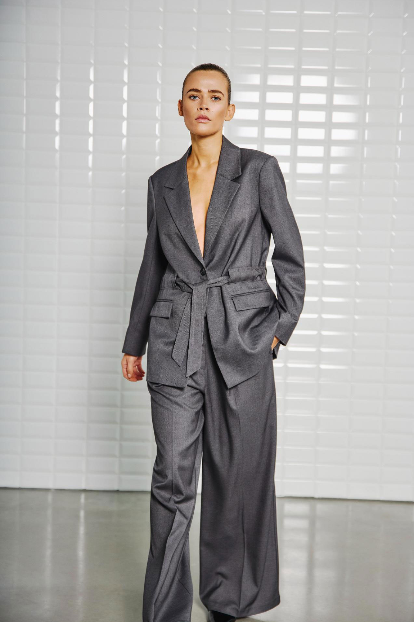 MAGNOLIA TAILORED PANTS - MIDNIGHT GREY