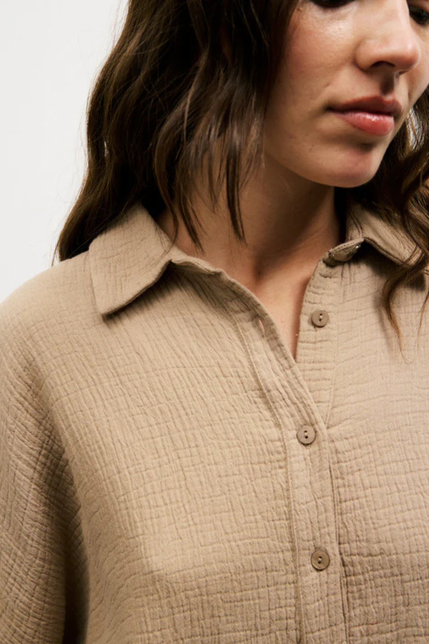 LAHNA SHIRT - BEIGE