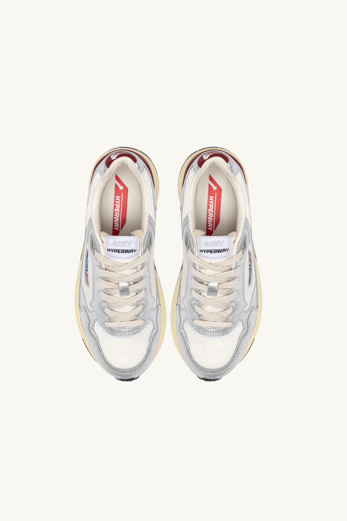 HYLW-EM03 - HYPERWAY LOW WOMEN SNEAKERS - MLEA/SU/MESH SILV/SYRA