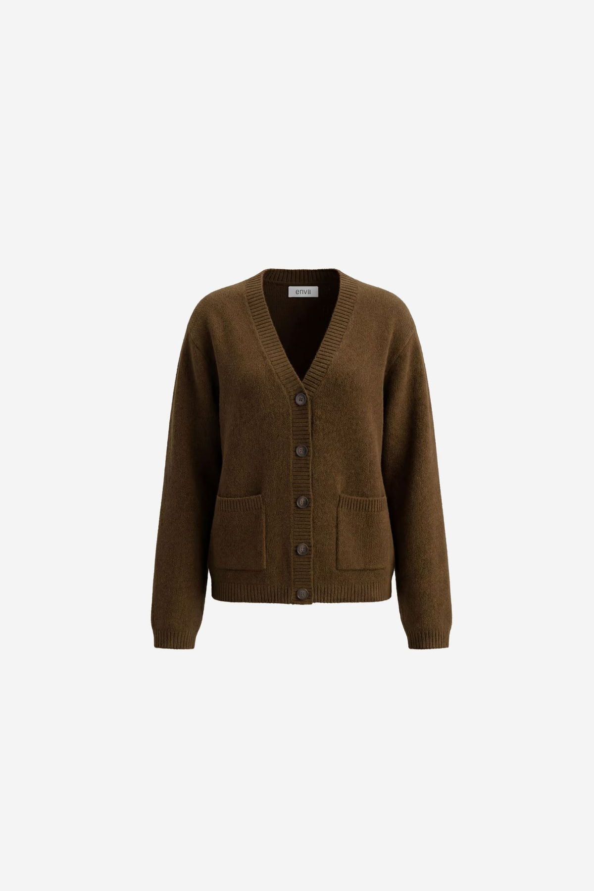 ELISE LS CARDIGAN - DARK OLIVE