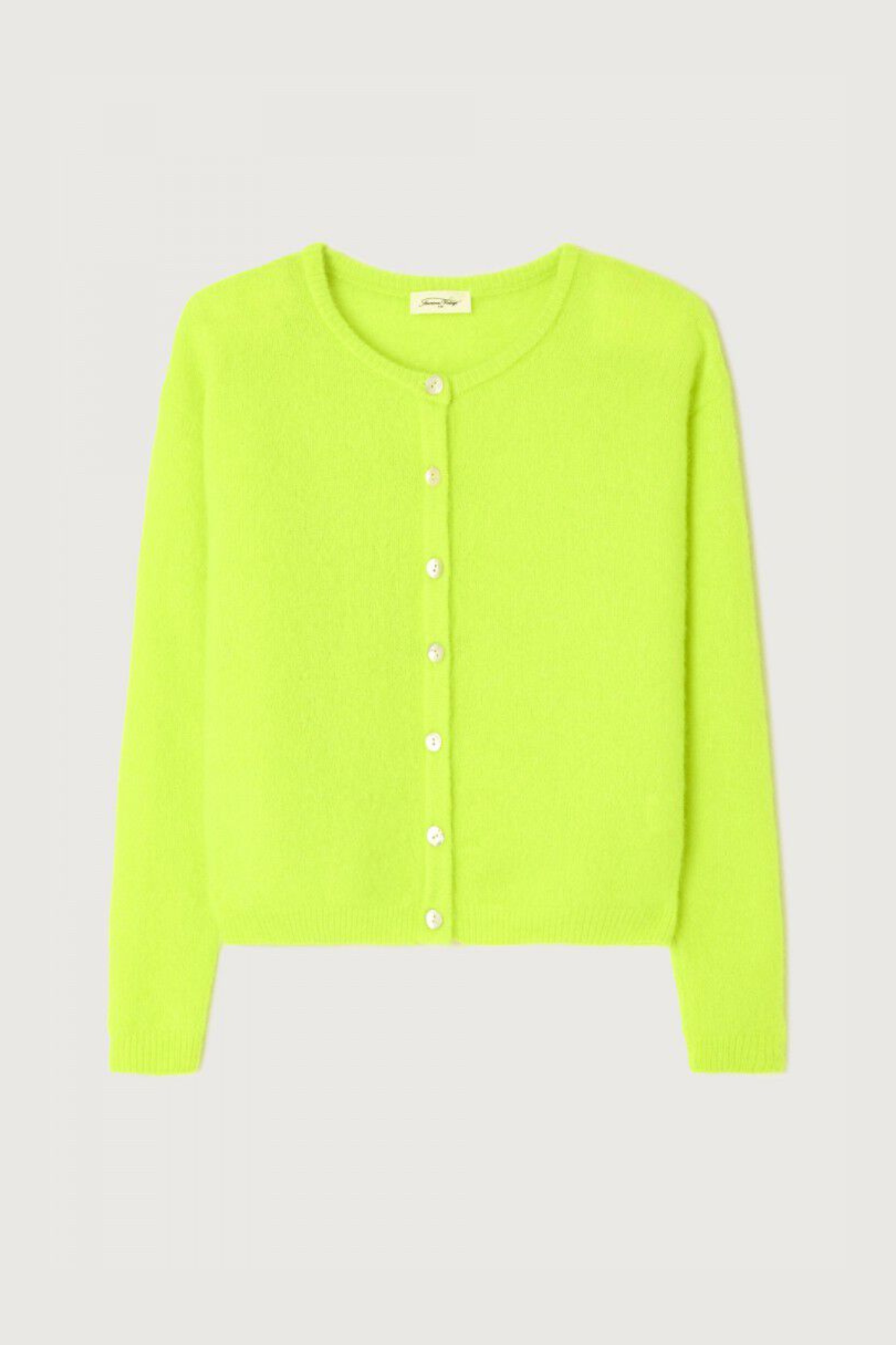 VITOW CARDIGAN - FLUORESCENT YELLOW MELANGE