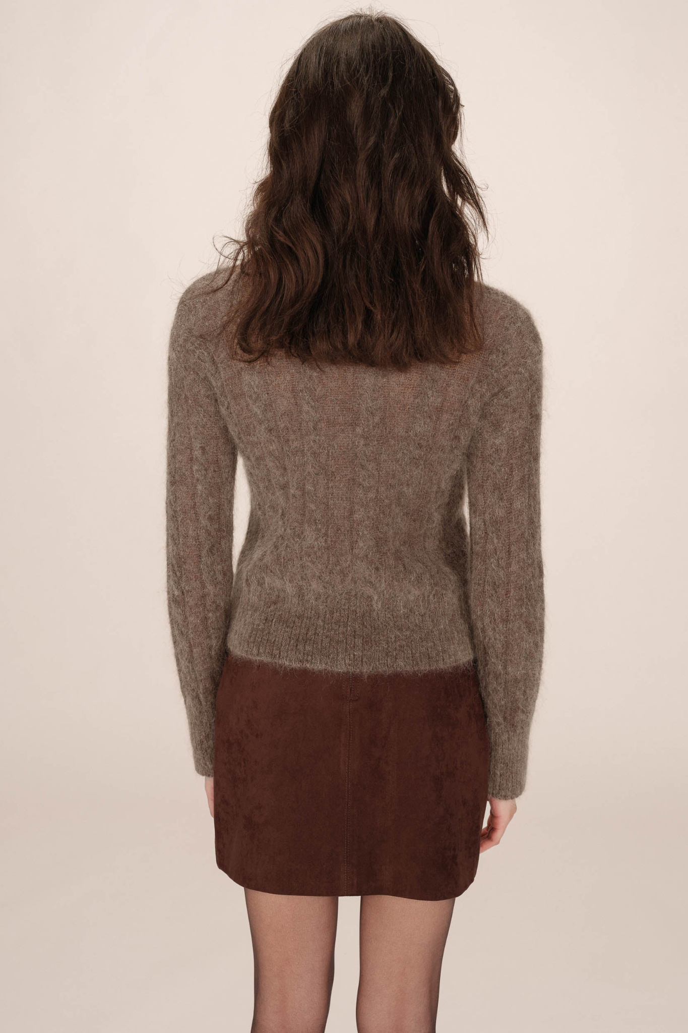 SABIN KNITTED SWEATER - TAUPE