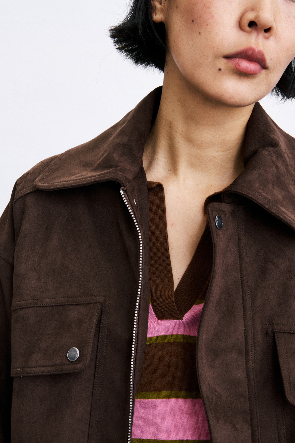 FOXTON VESTE - CHOCOLAT