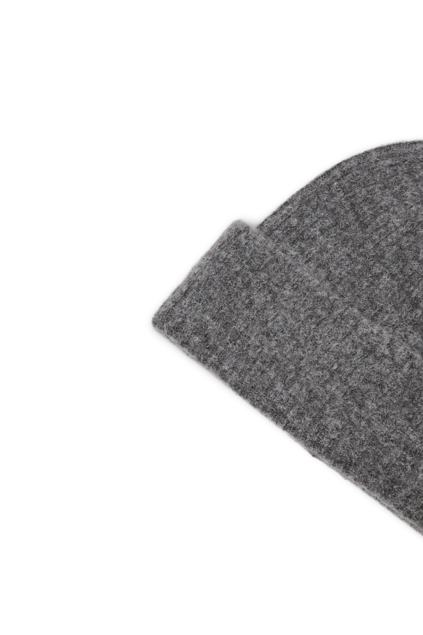 SLFMALINE LANO KNIT BEANIE - MED GREY MELANGE