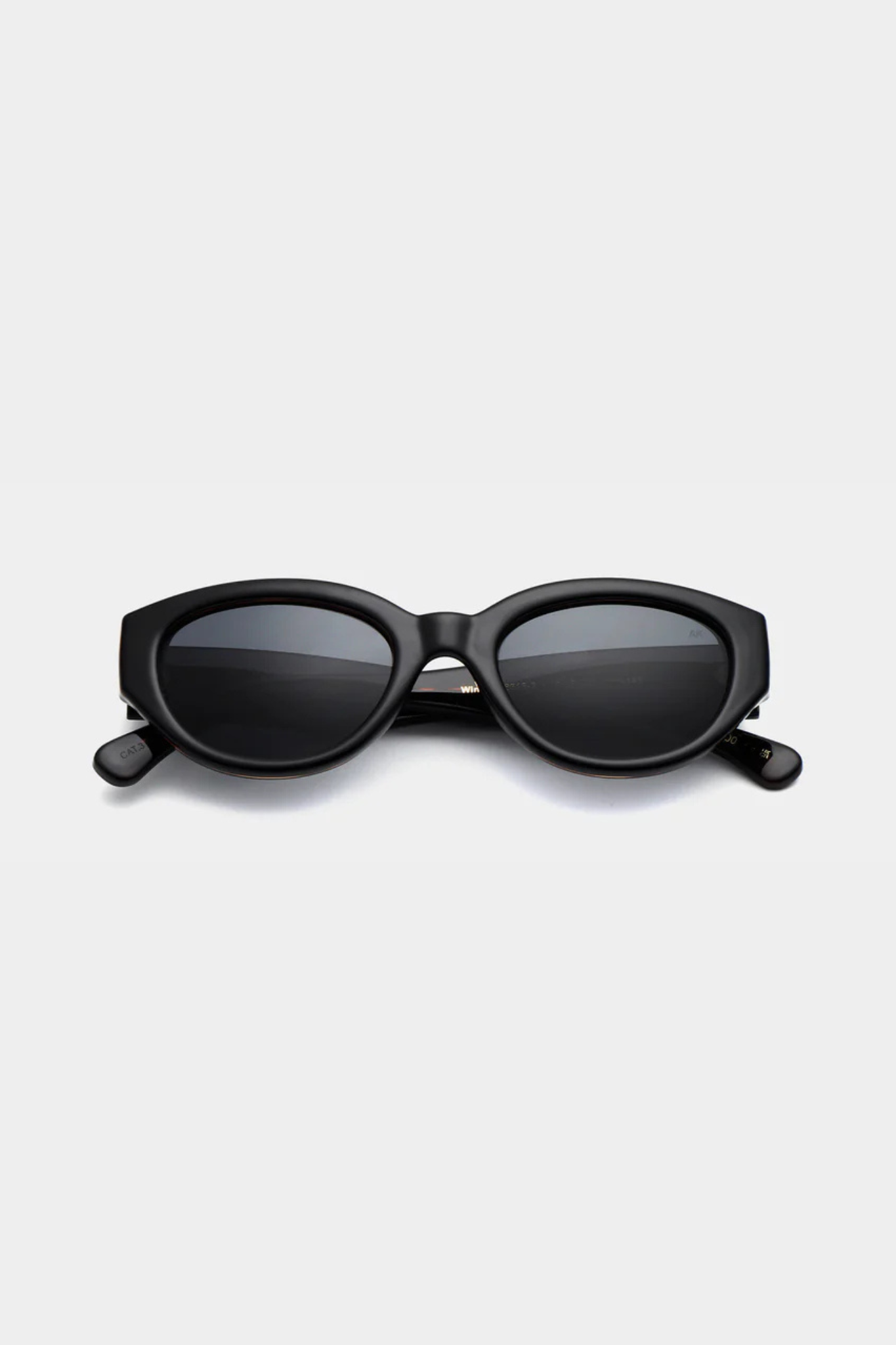 A. Kjaerbede winnie sunglasses in black. Front view