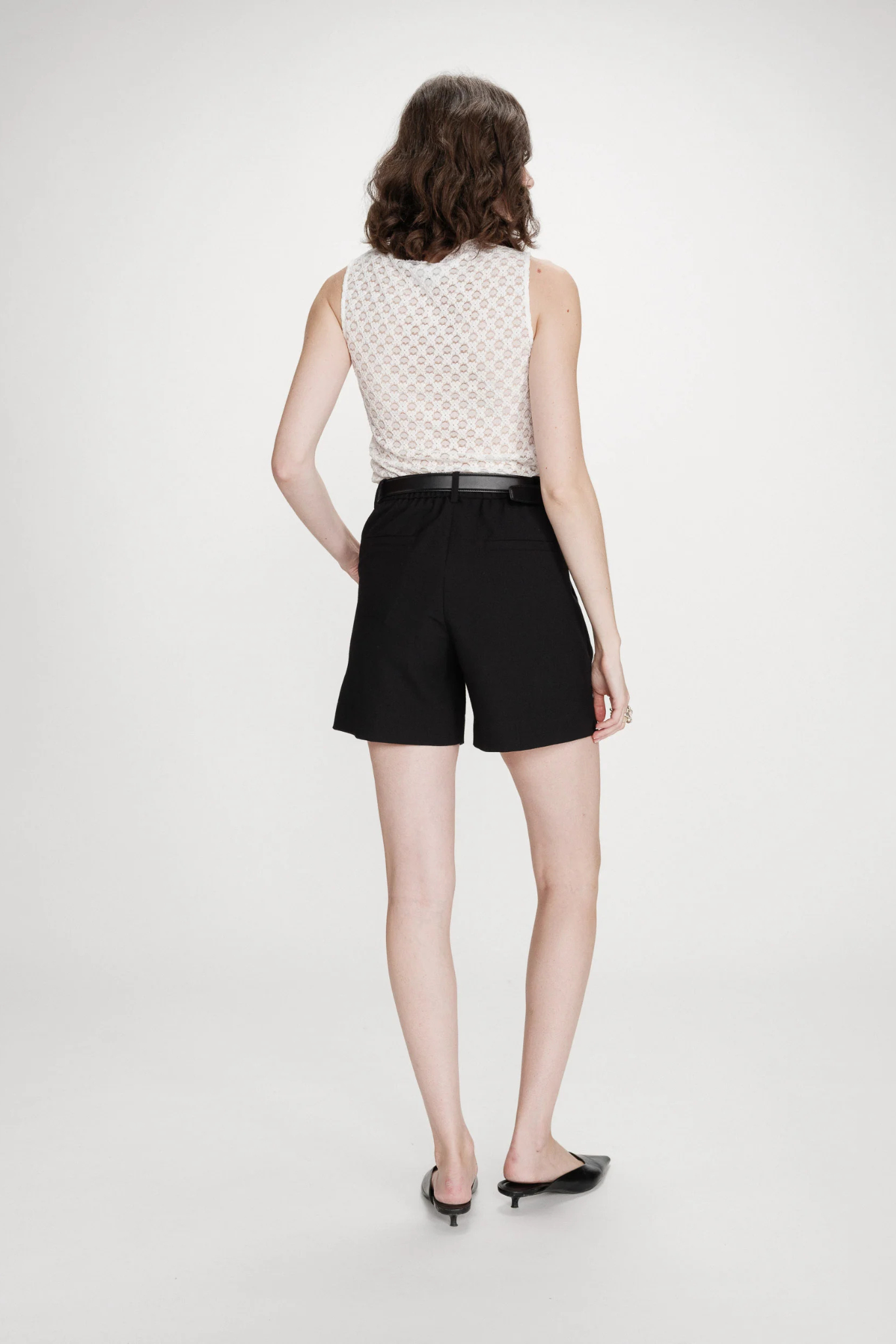 VINTIE ROUND NECK TOP - IVOIRE