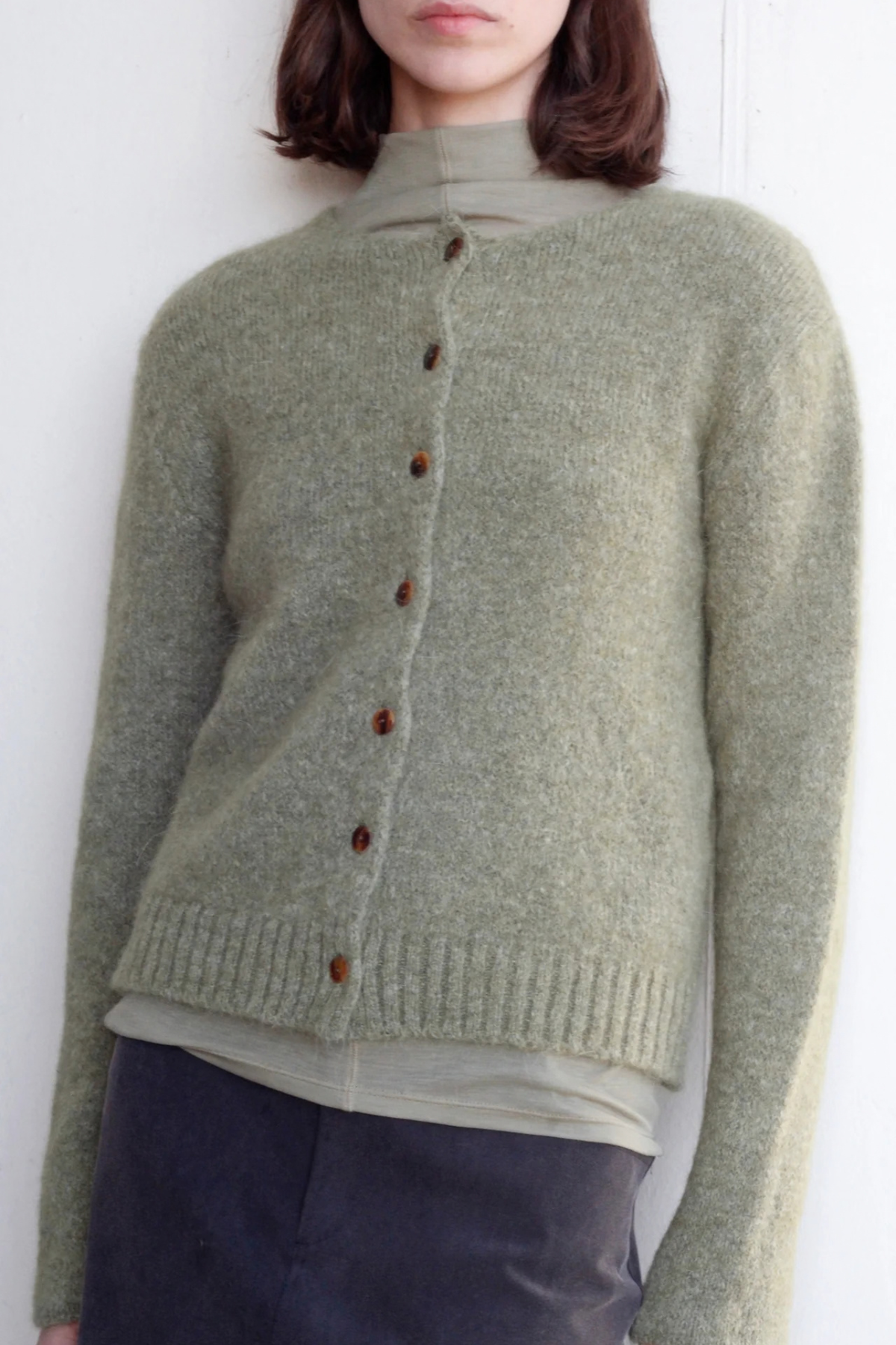 RAYS CARDIGAN - GREEN