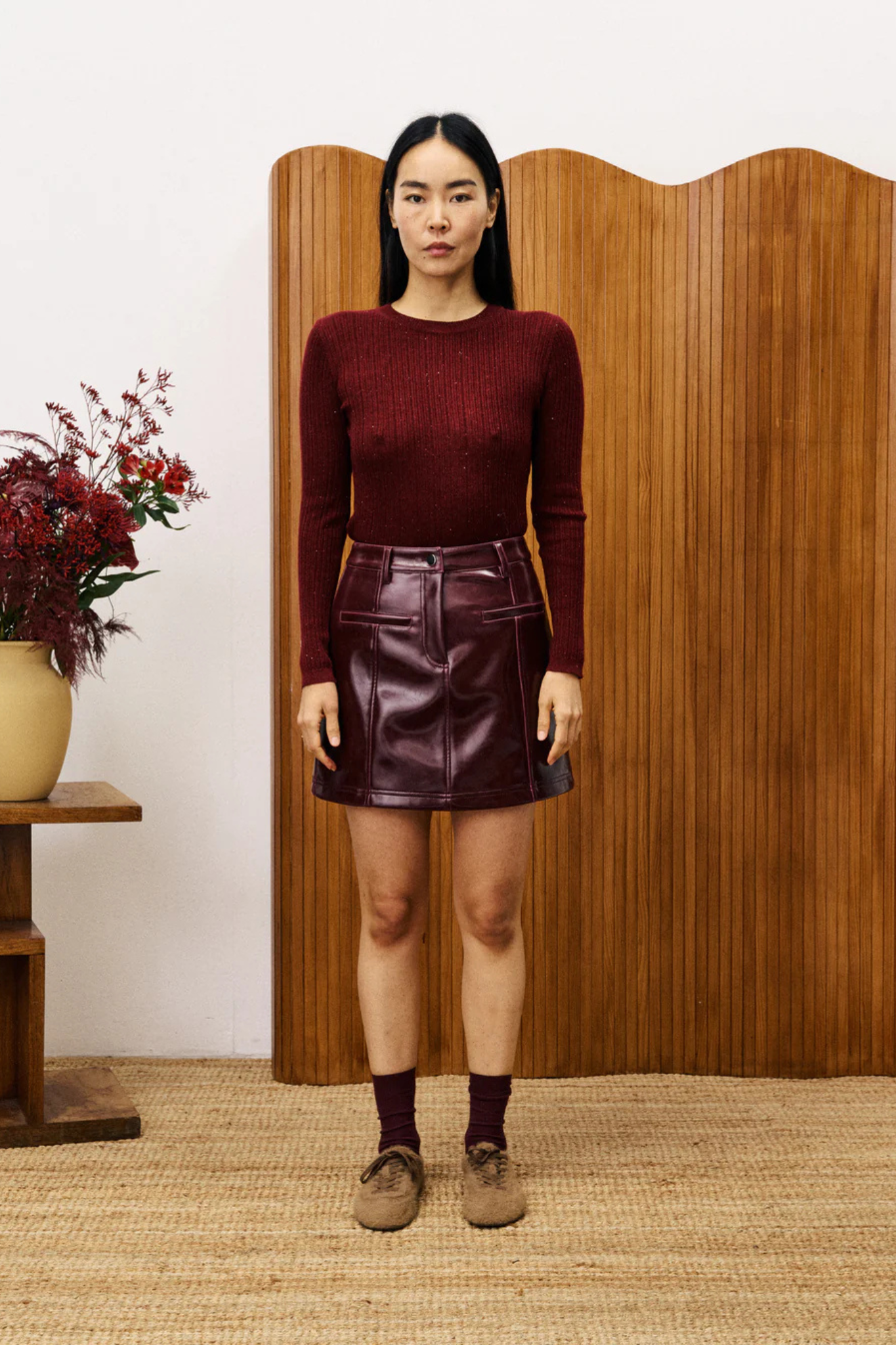 GERANIUM PULLOVER - BORDEAUX