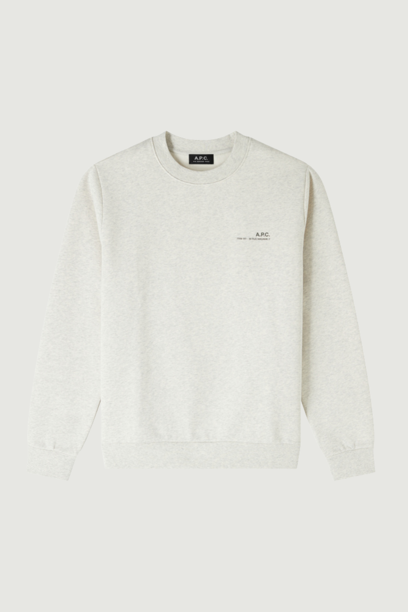 SWEAT STANDARD ITEM GOTS - ECRU CHINE