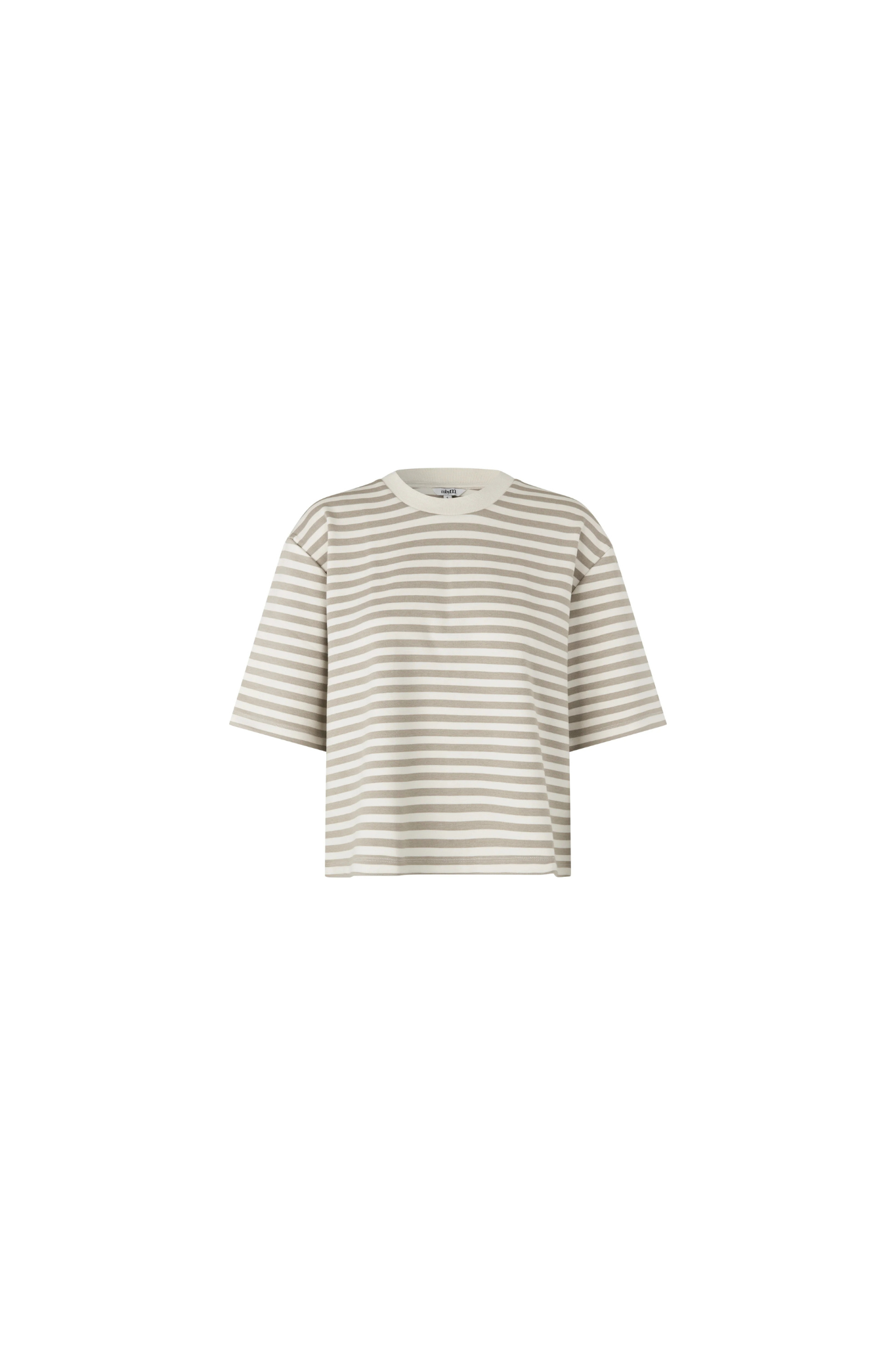 EMRYS BETSY STRIPE T-SHIRT - ISLAND FOSSIL SUGAR STRIPE