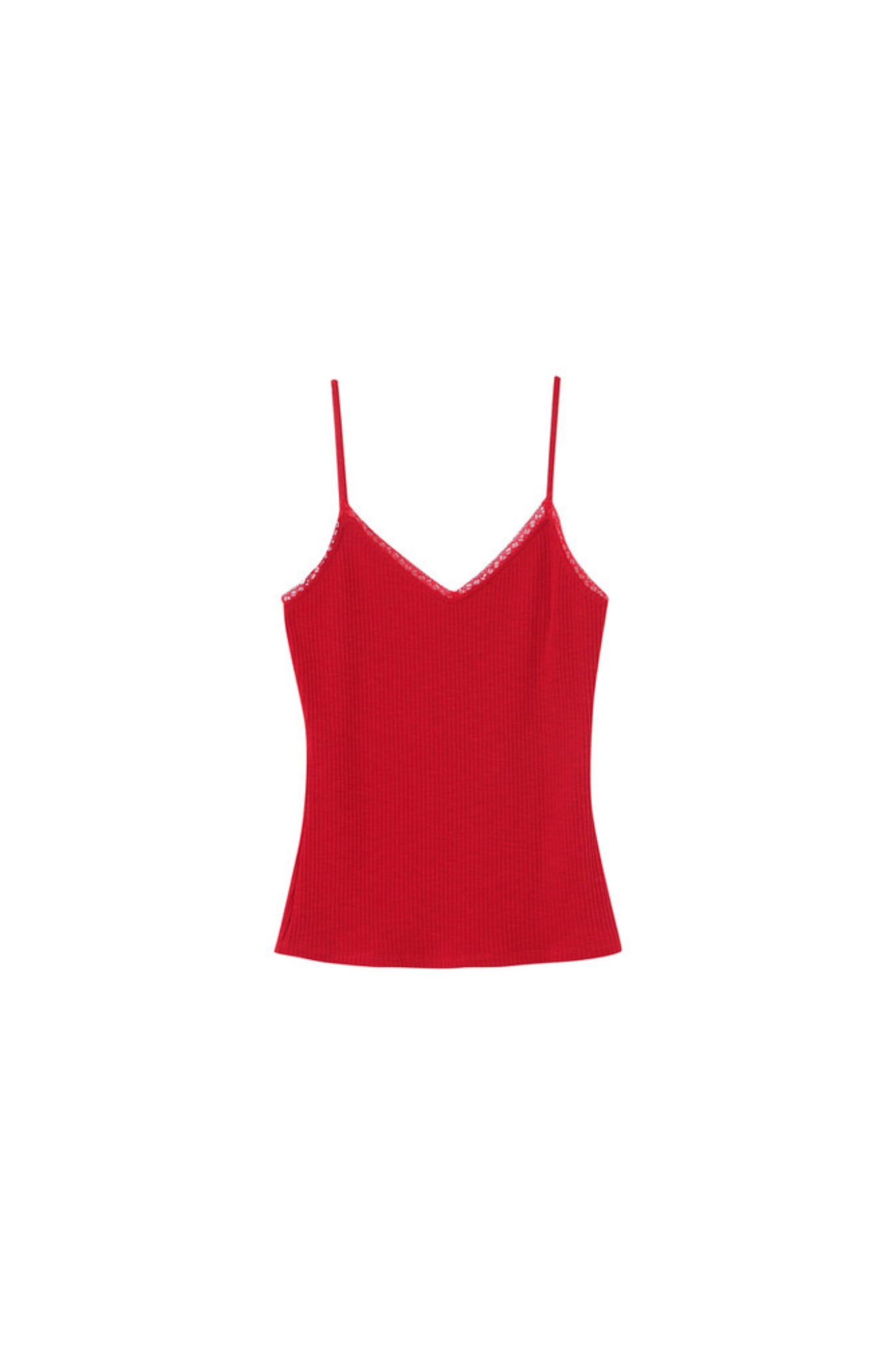 Grace & Mila presto top in red. Front flatlay view