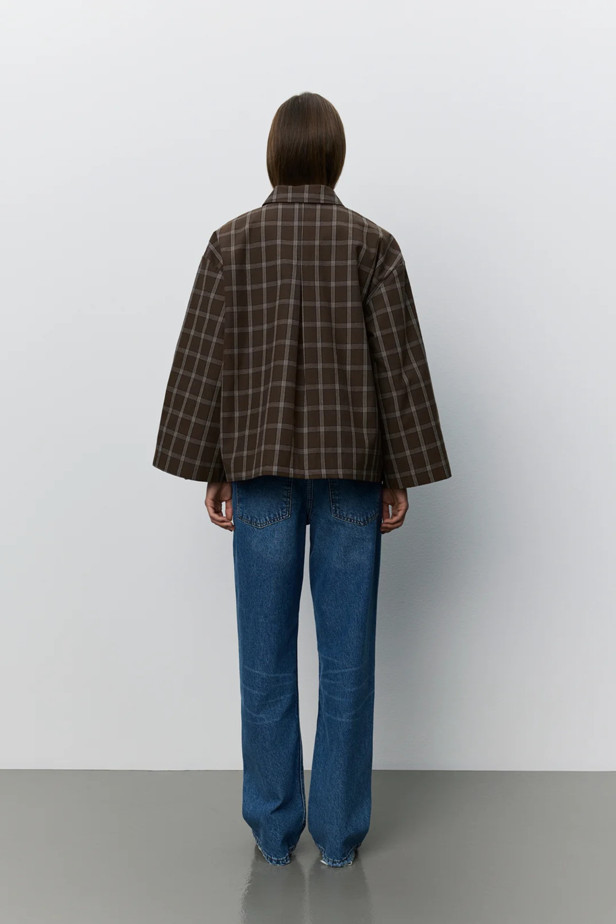 AGATHA JACKET - BROWN CHECK