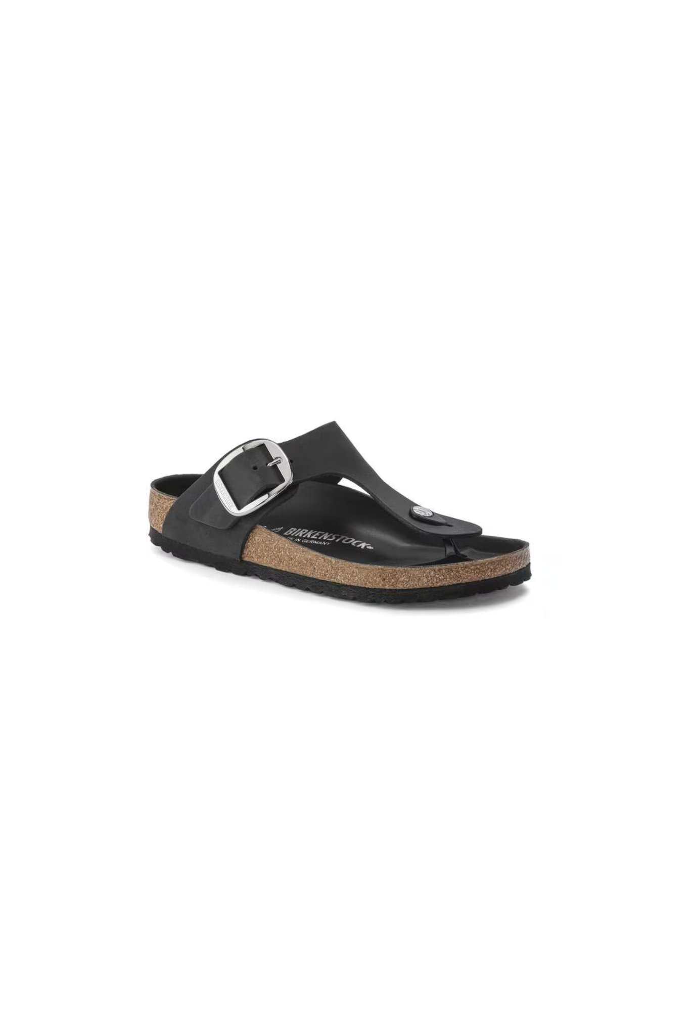 GIZEH BIG BUCKLE WOMEN SANDALS - BLACK