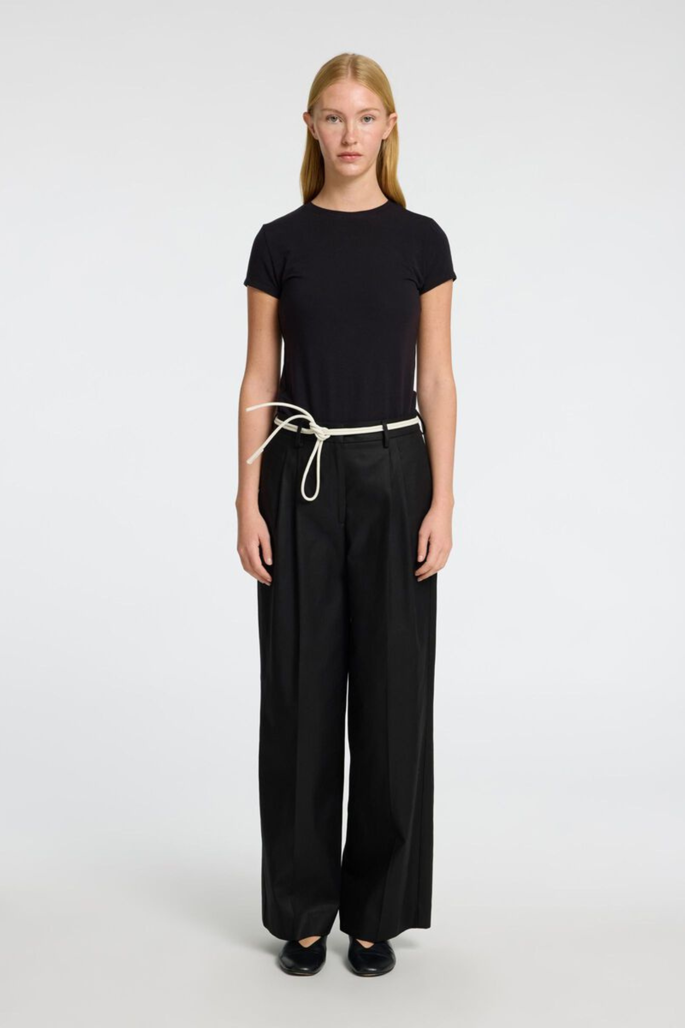 SLFDORA-MERLA HW EXTRA WIDE PANTS - BLACK