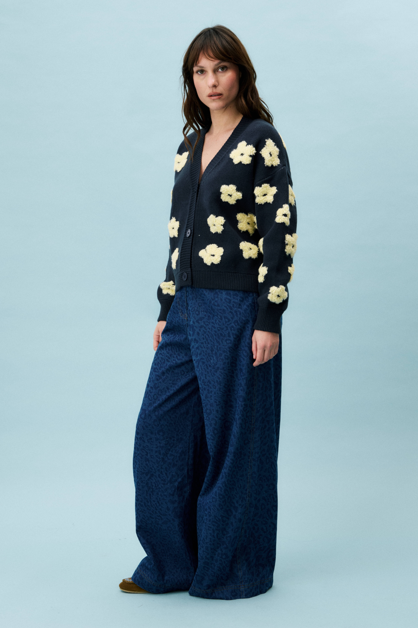 BERGENIA CARDIGAN - BLUE MARINE