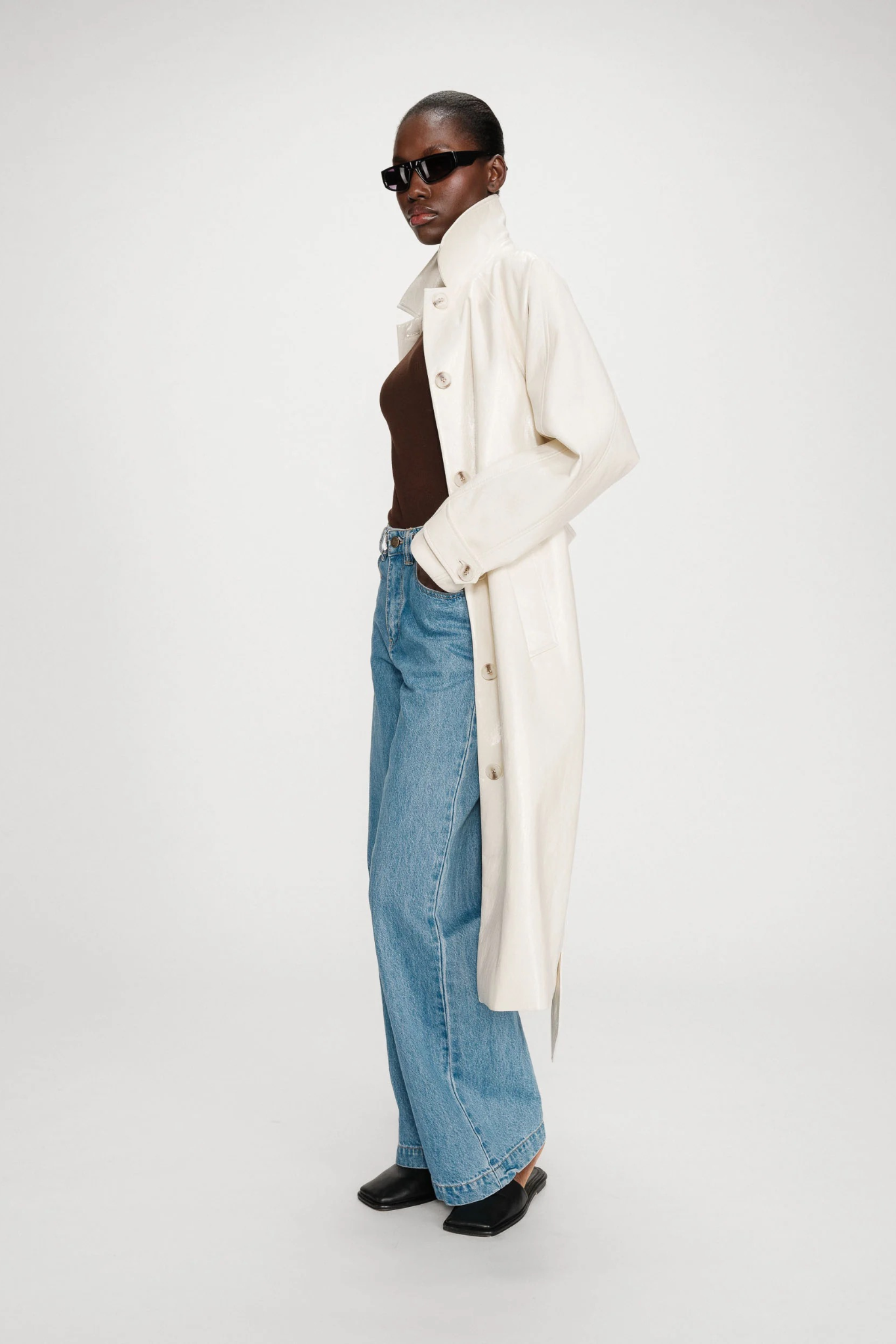 VELOURS COAT - VANILLE