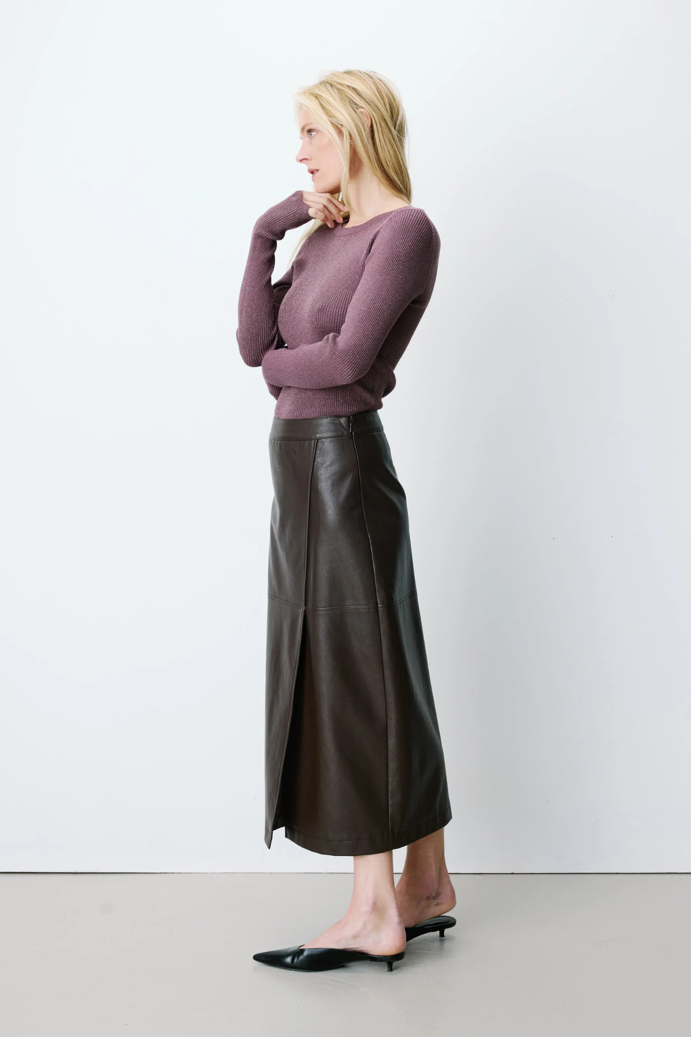 AENOR SKIRT - CHOCOLAT
