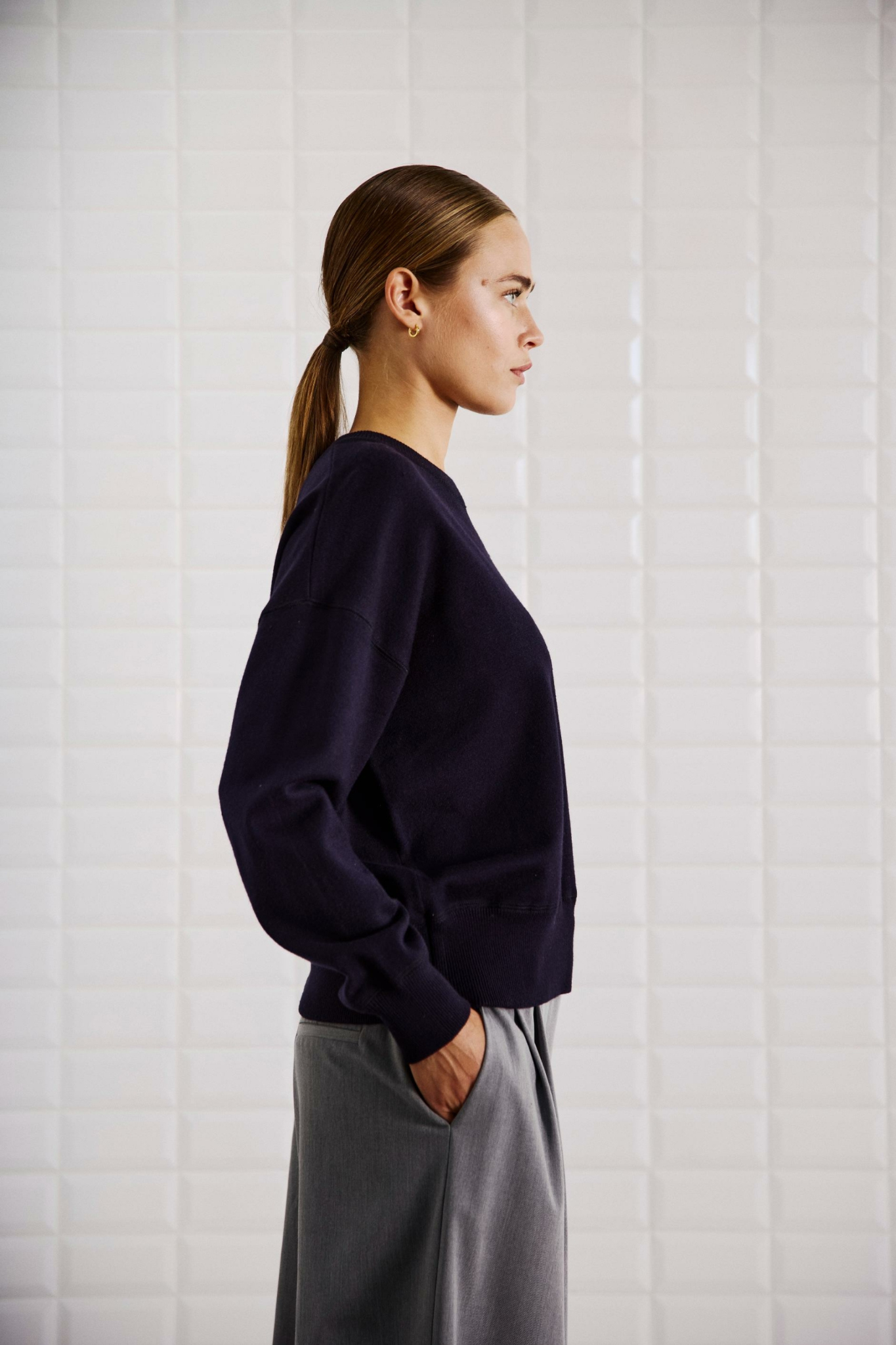 MARGOT LS PULLOVER - NAVY