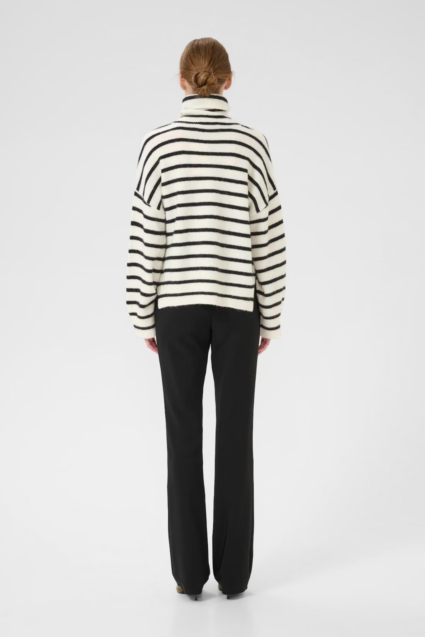 ALPHA ROLLNECK STRIPED - CHARCOAL BLACK