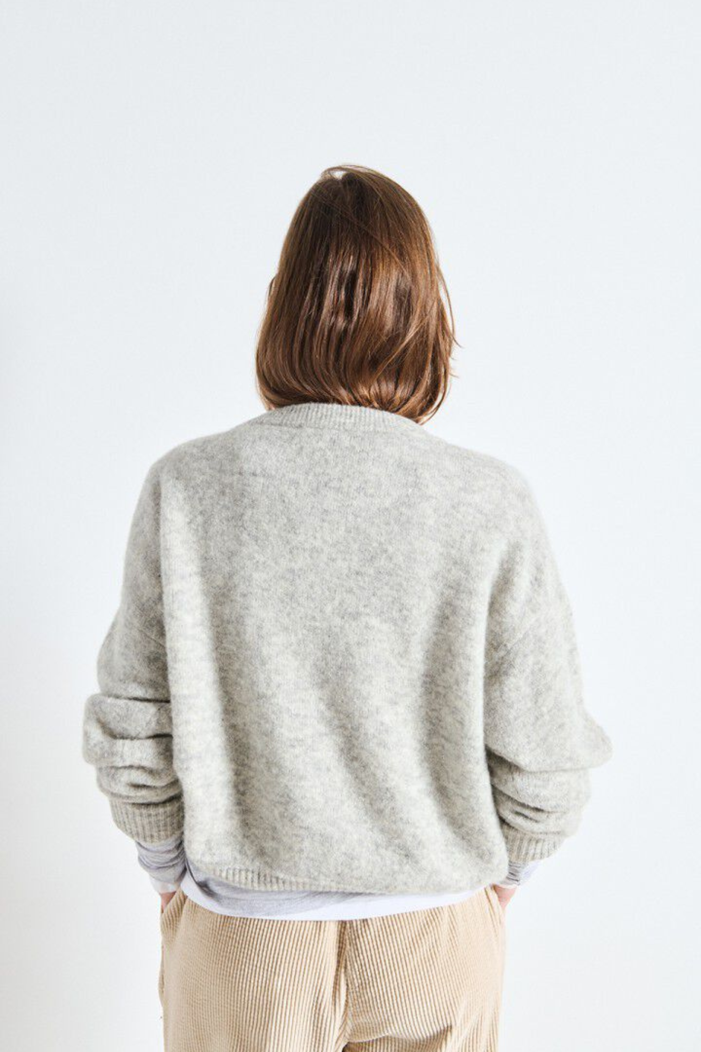 VITOW KNIT - LIGHT GREY MELANGE