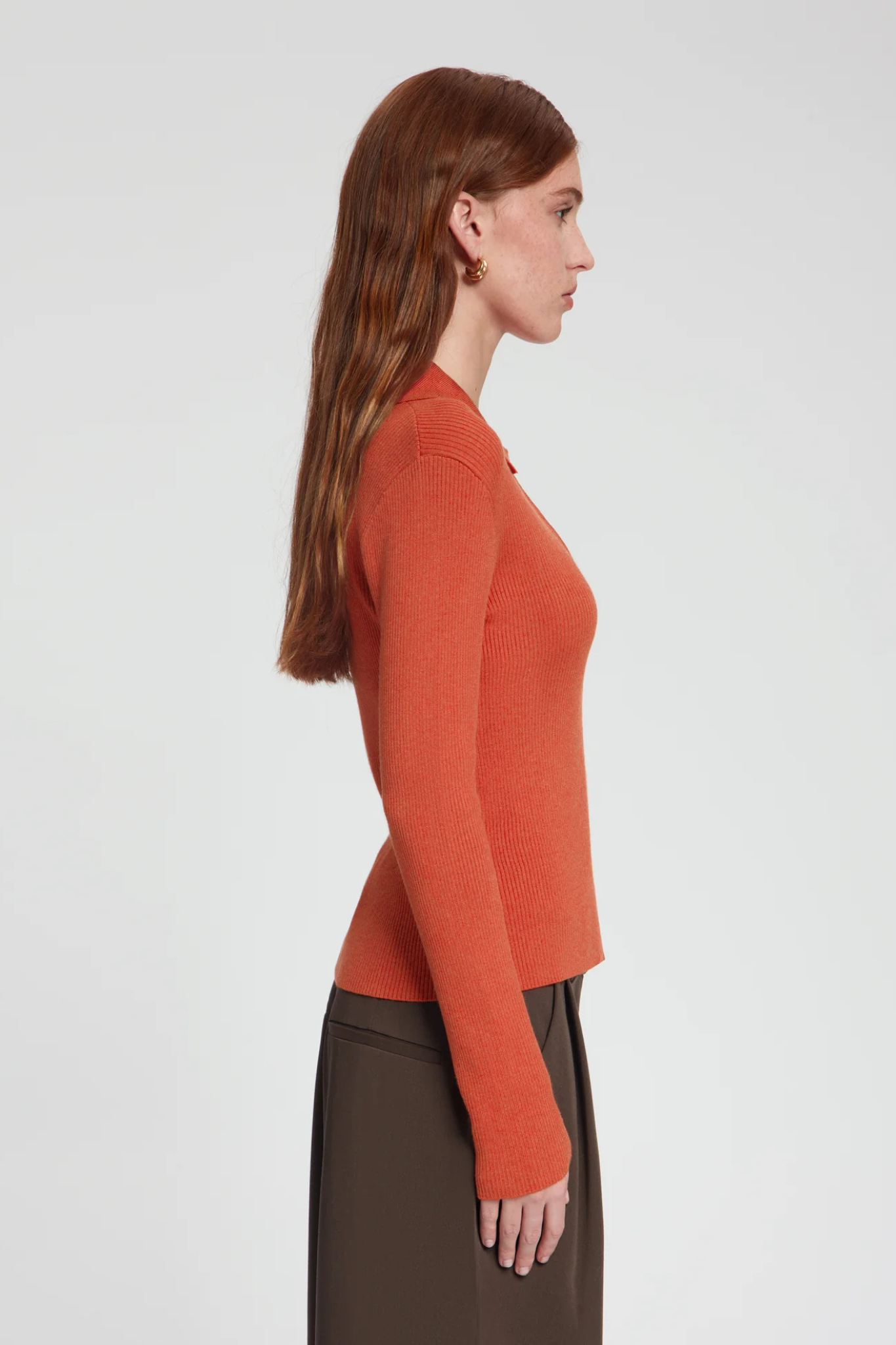 MAYA KNIT TOP - ORANGE