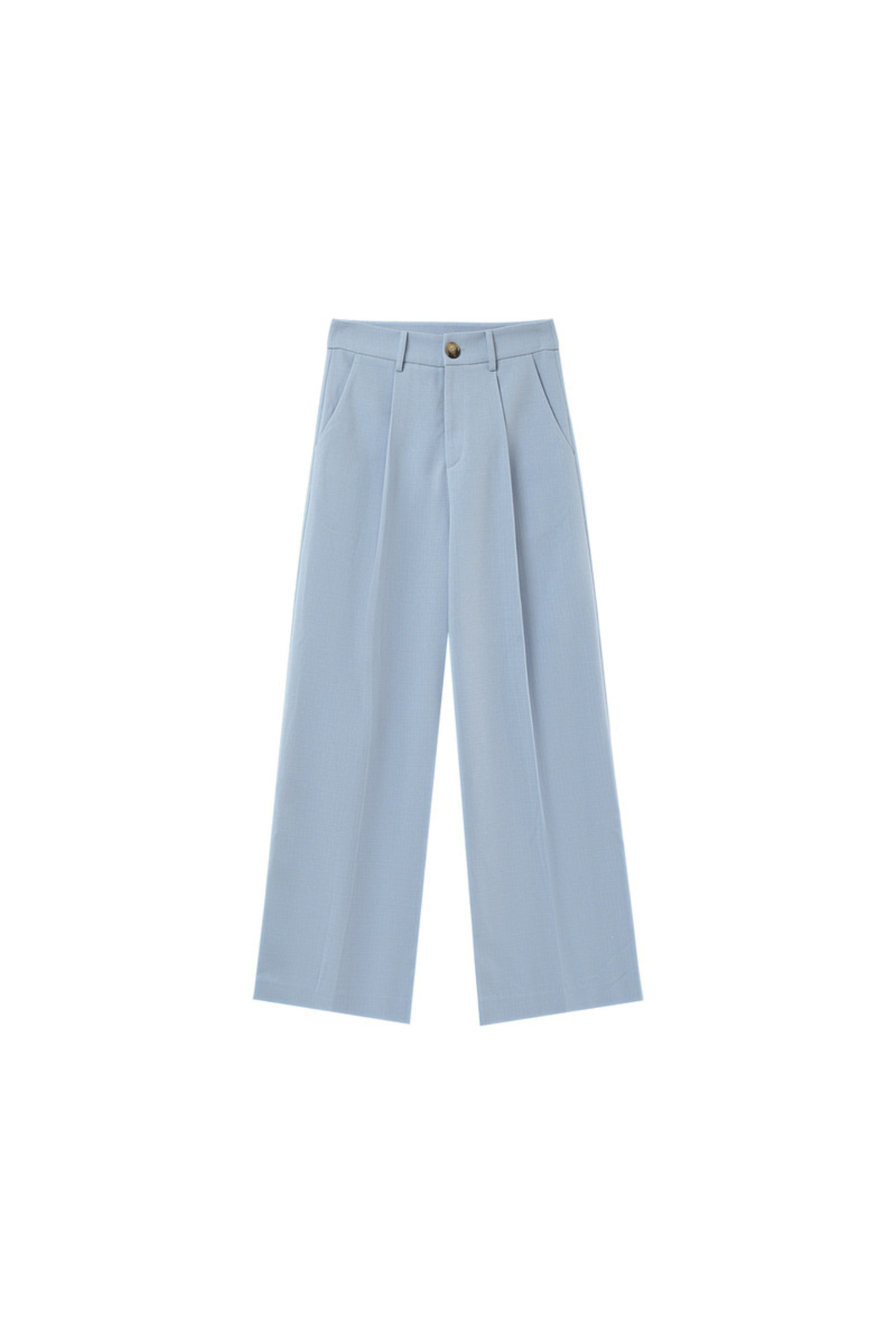 Grace & Mila pierre pants in light blue. Front flatlay view