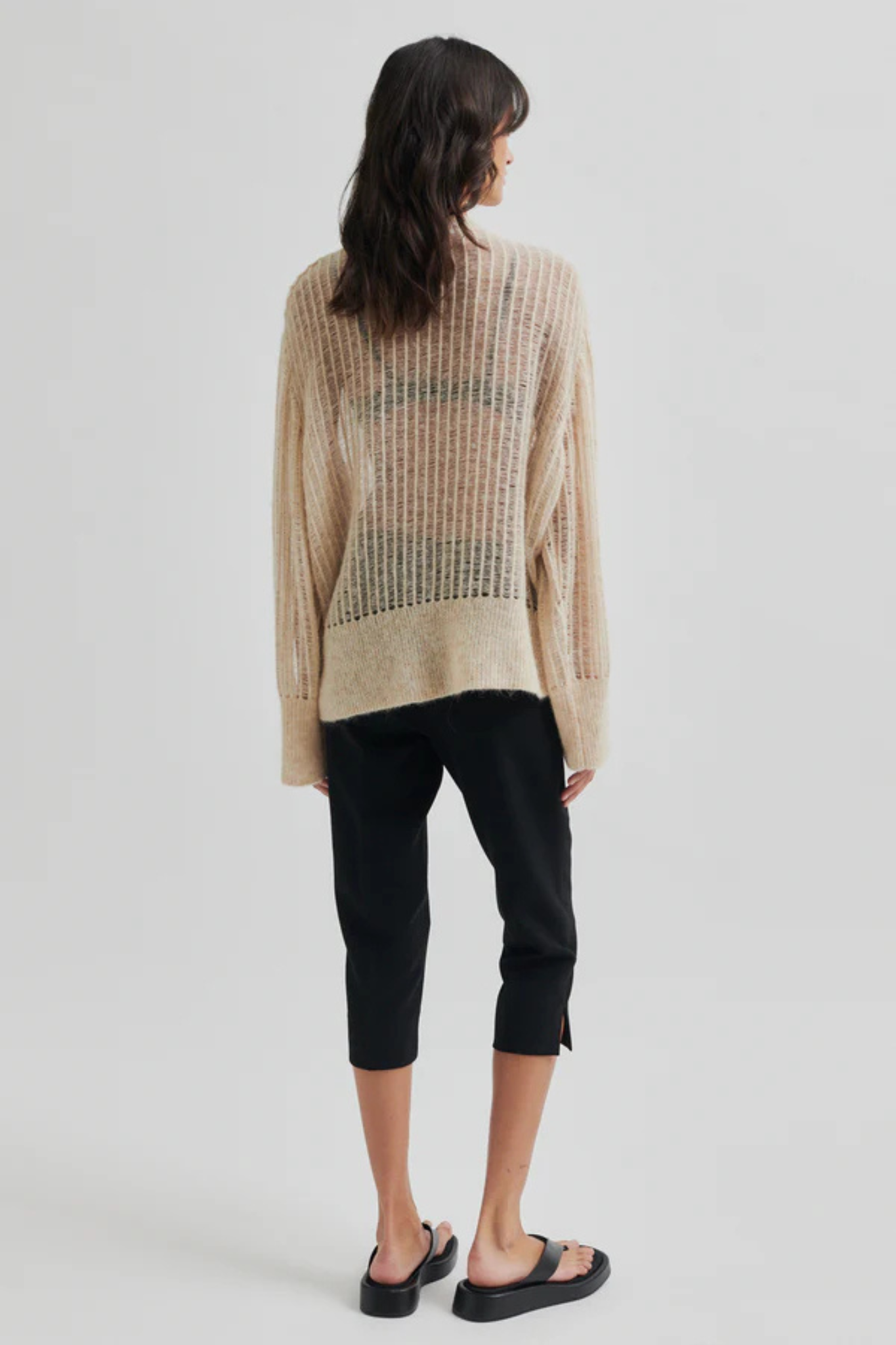 GEORG KNIT O-NECK - BRAZILIAN SAND