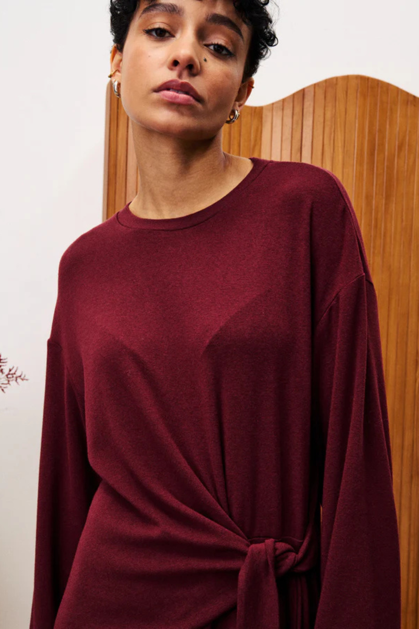 VALERIANE DRESS - BORDEAUX
