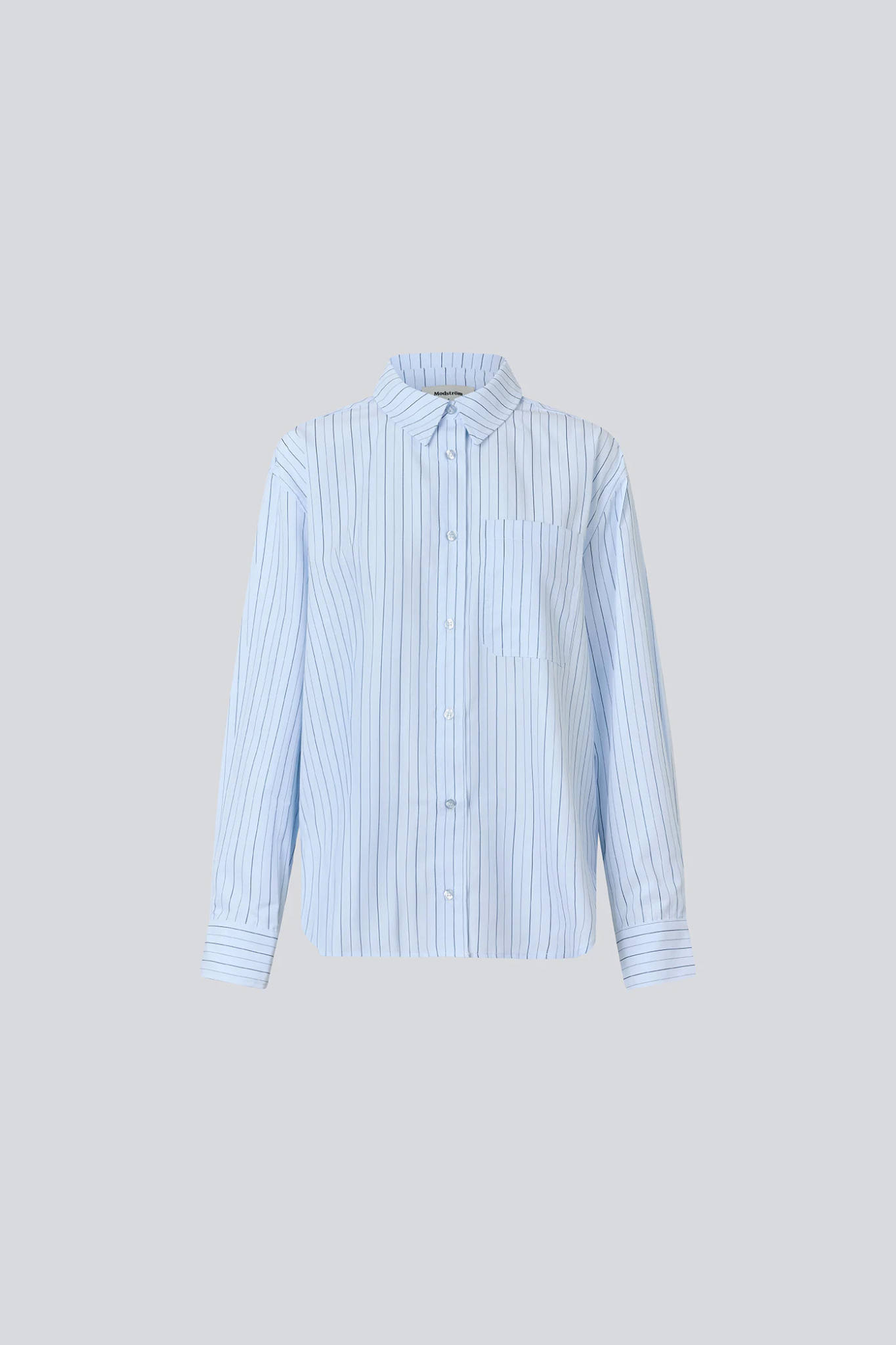 MILLE STRIPE SHIRT - LIGHT BLUE/NAVY STRIPE