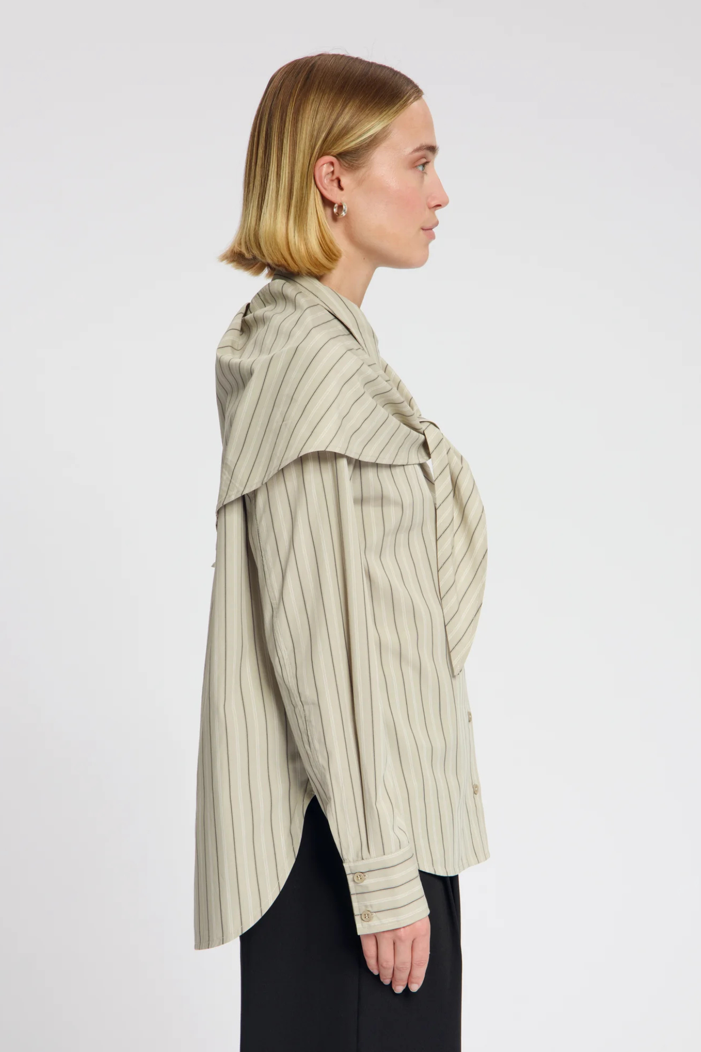 GRACE BLOUSE - BEIGE STRIPE