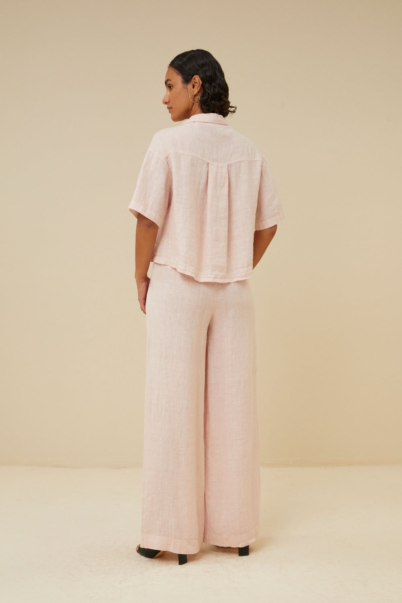 ELI LINEN PANT - CIPRIA PINK