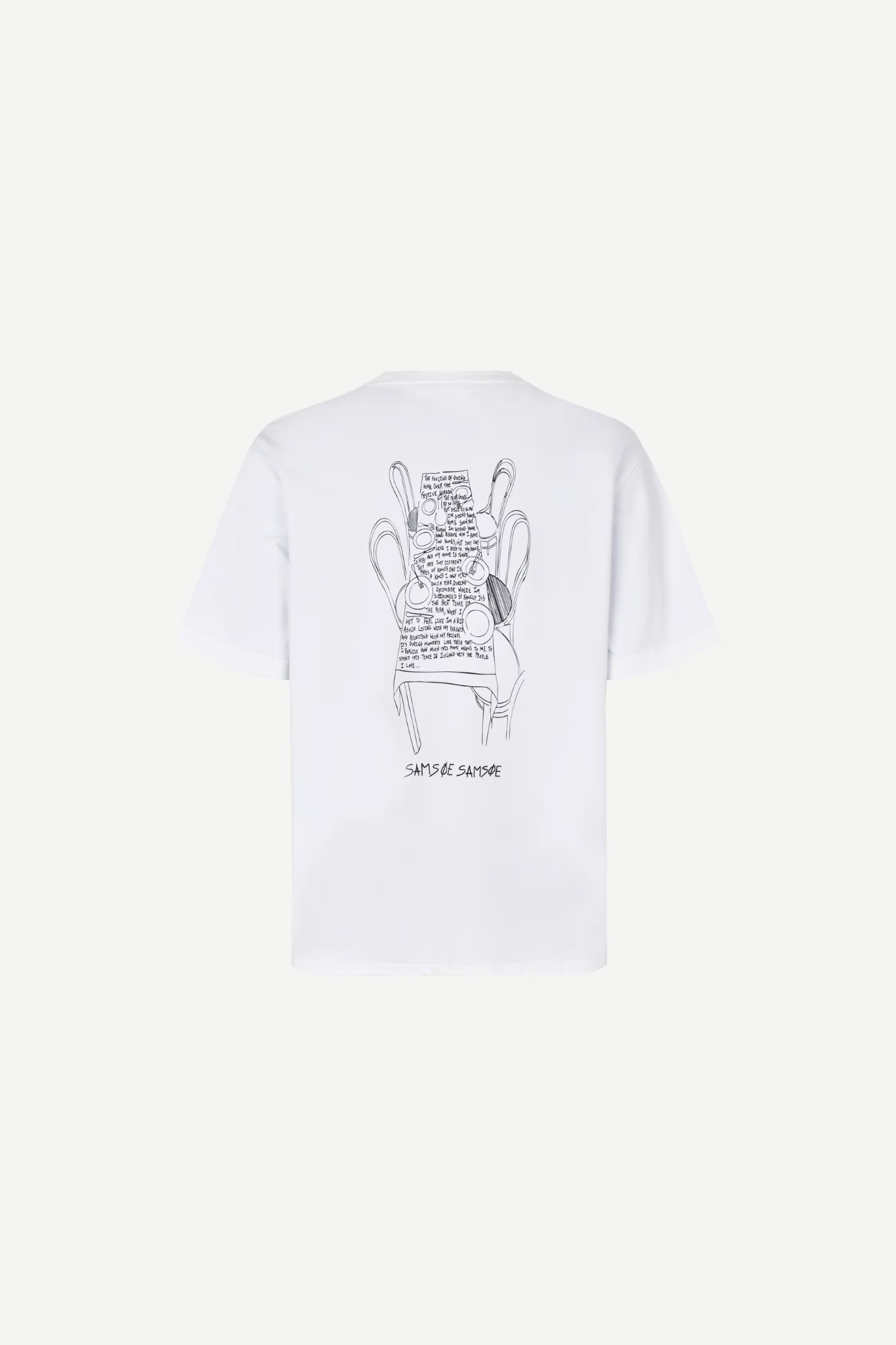 DINNER T-SHIRT - WHITE DINNER