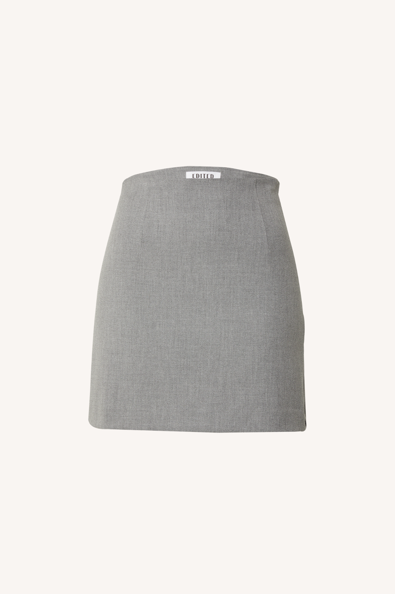 Edited Josie skirt in grey melange. Front flatlay view